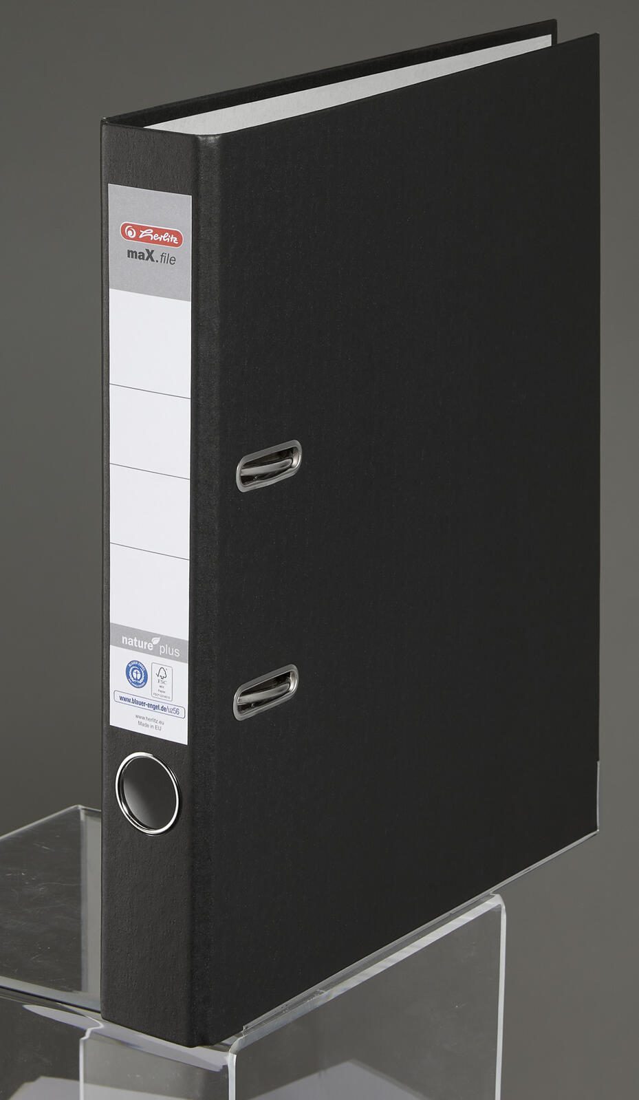 herlitz Ordner Rückenbreite 5 cm DIN A4 Karton schwarz