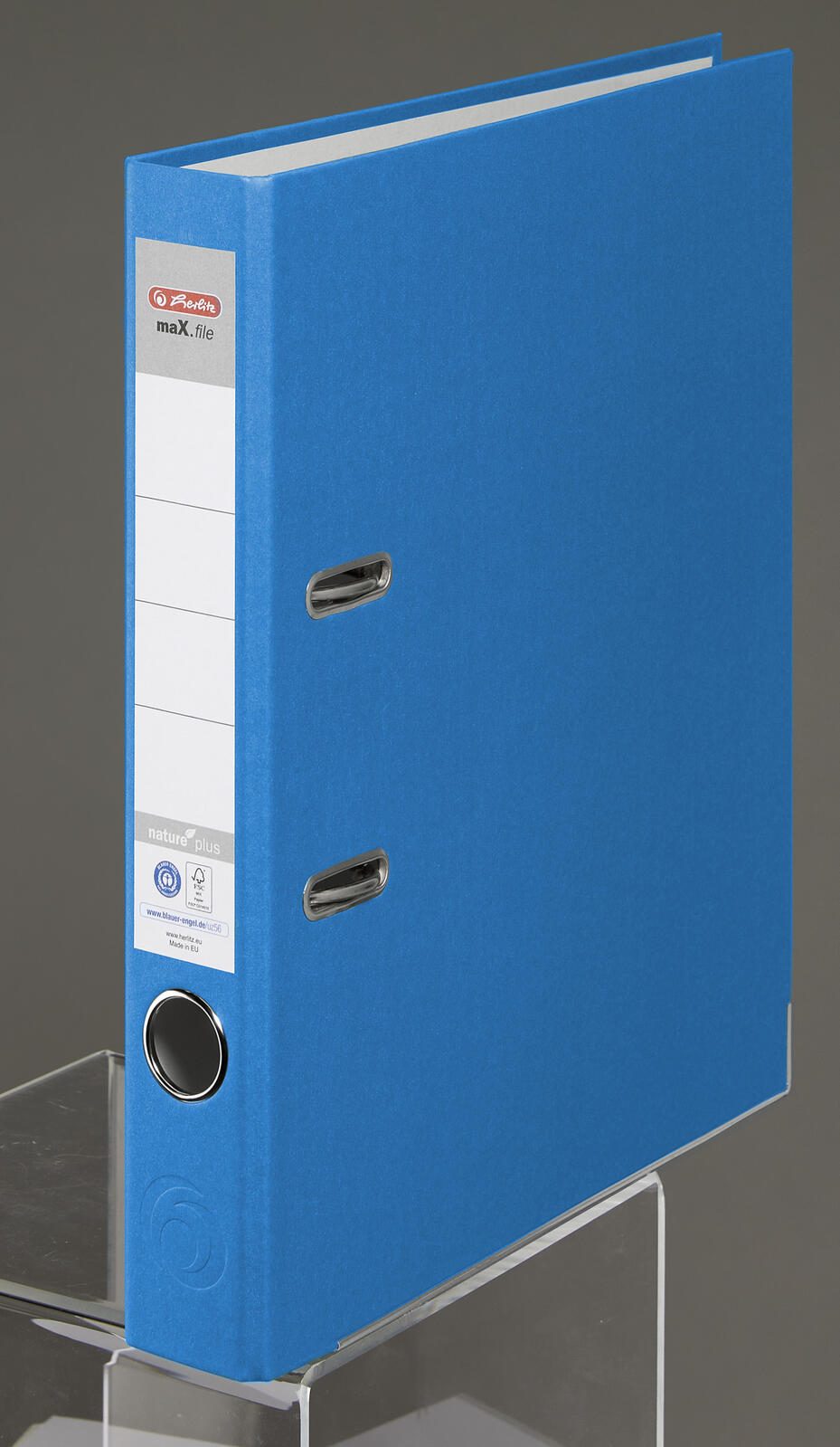 herlitz Ordner Rückenbreite 5 cm DIN A4 Karton blau