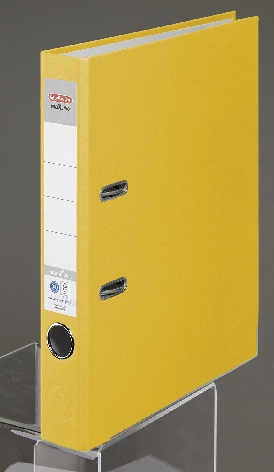 herlitz Ordner Rückenbreite 5 cm DIN A4 Karton gelb