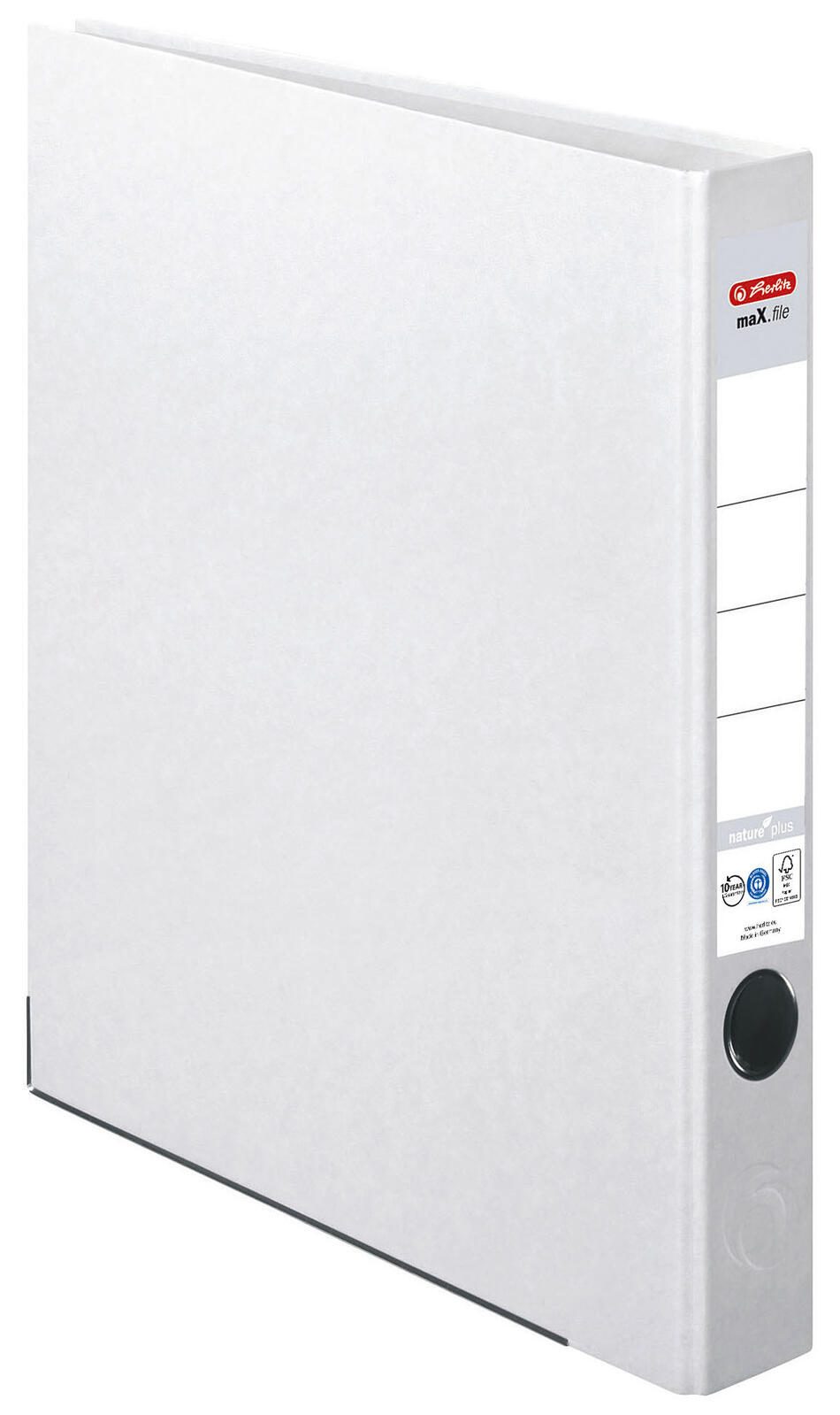 herlitz Ordner Rückenbreite 5 cm DIN A4 Karton weiß