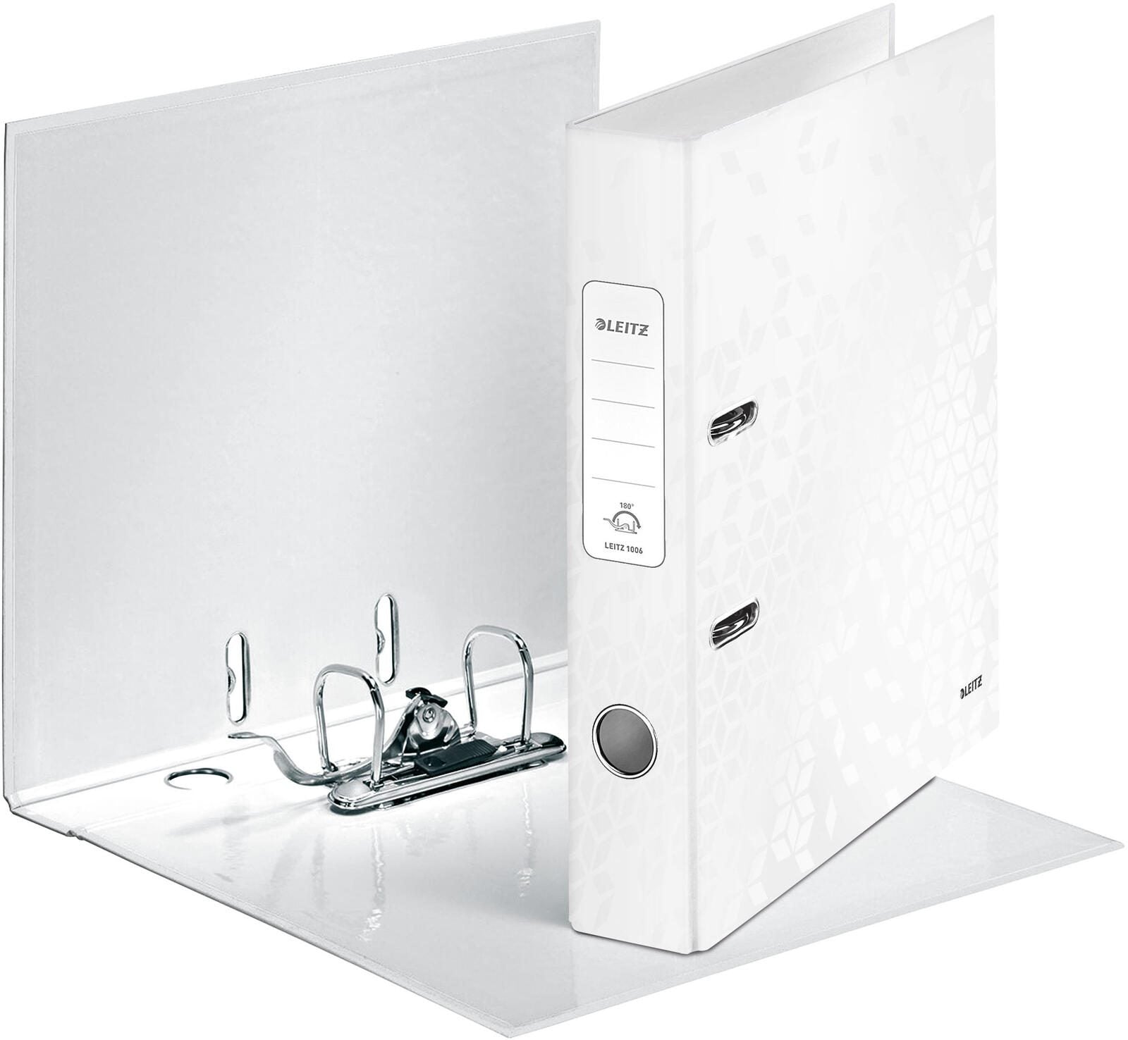 LEITZ Ordner Rückenbreite 5 cm DIN A4 Karton weiß