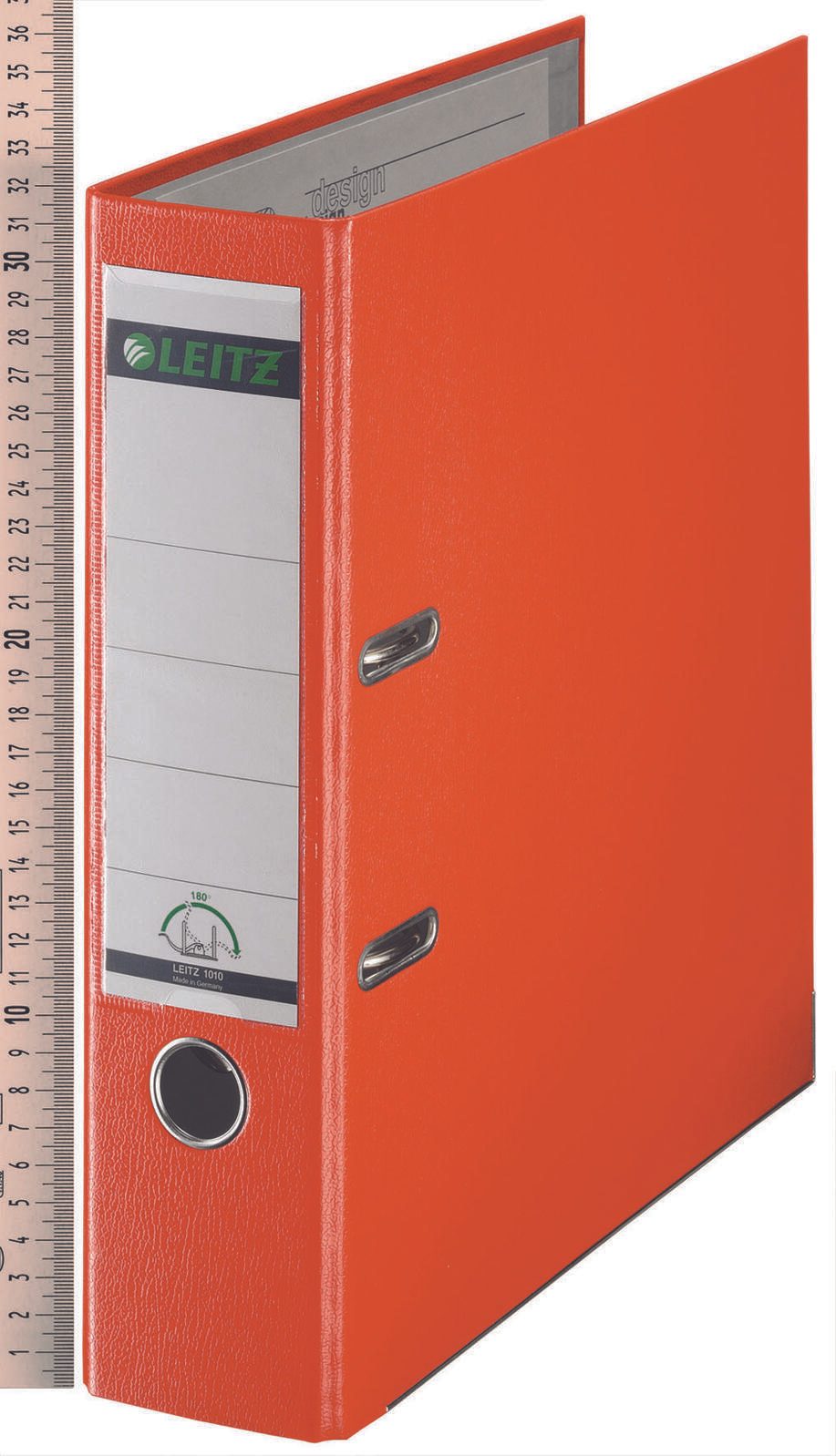 LEITZ Ordner Rückenbreite 8 cm DIN A4 Kunststoff orange