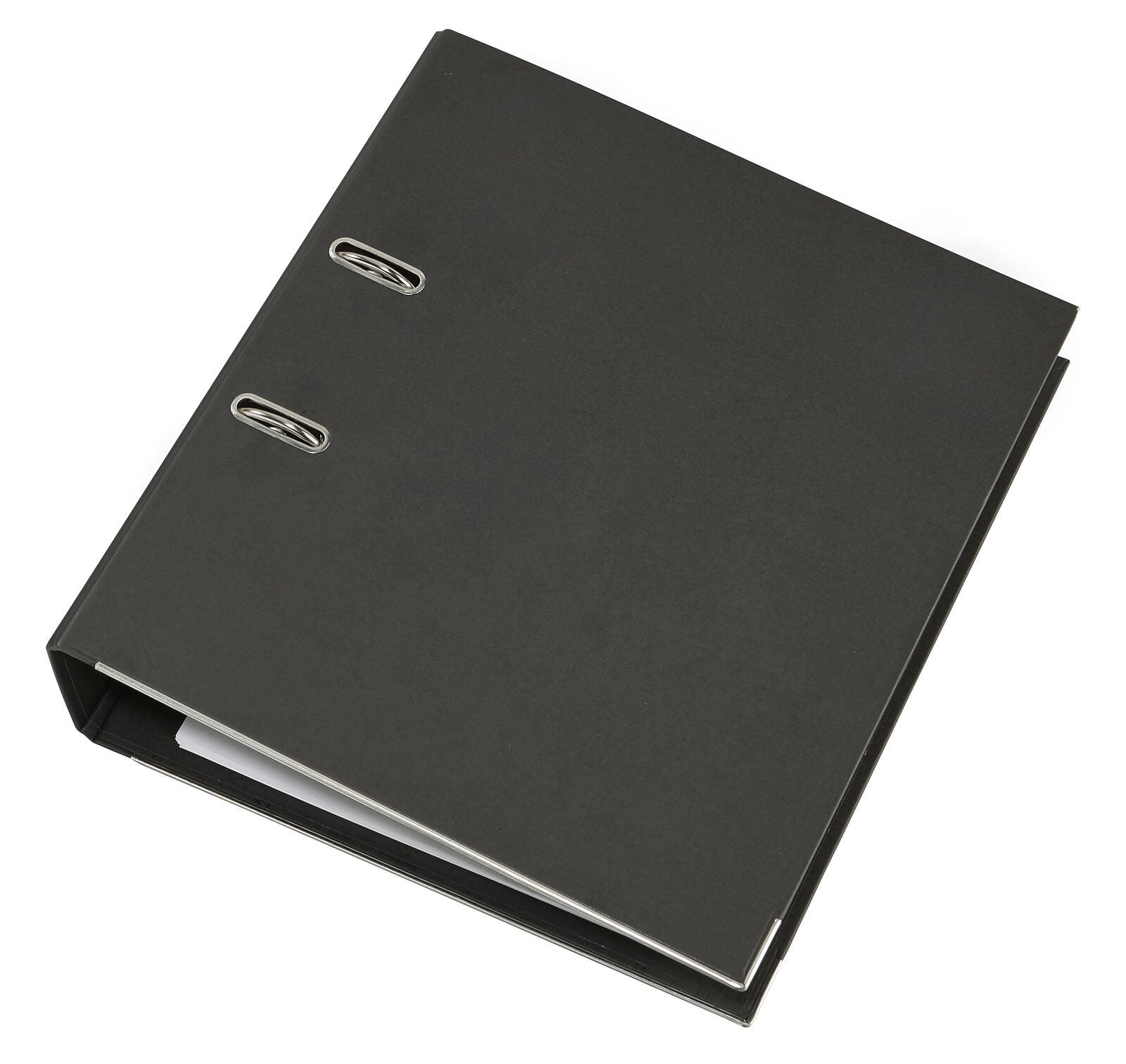 LEITZ Ordner Rückenbreite 8 cm DIN A4 Karton schwarz