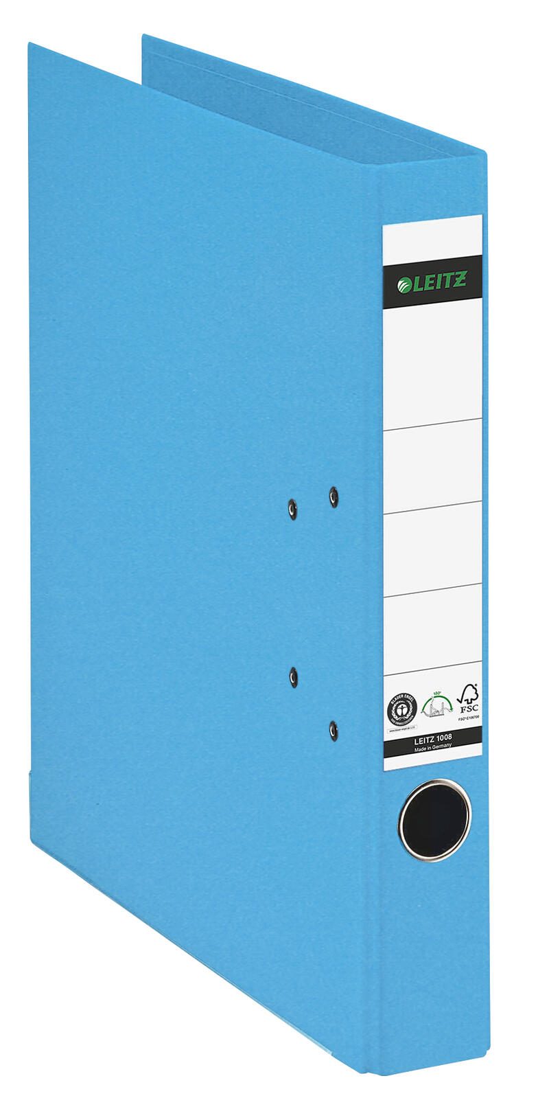 LEITZ Ordner Rückenbreite 5.2 cm DIN A4 Karton hellblau