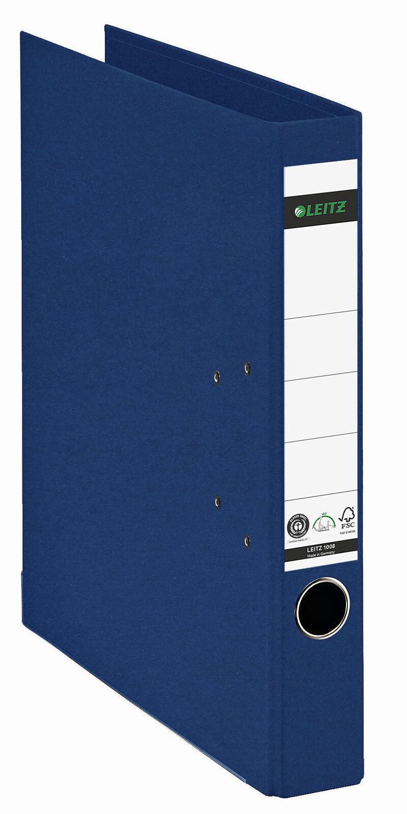 LEITZ Ordner Rückenbreite 5.2 cm DIN A4 Karton blau