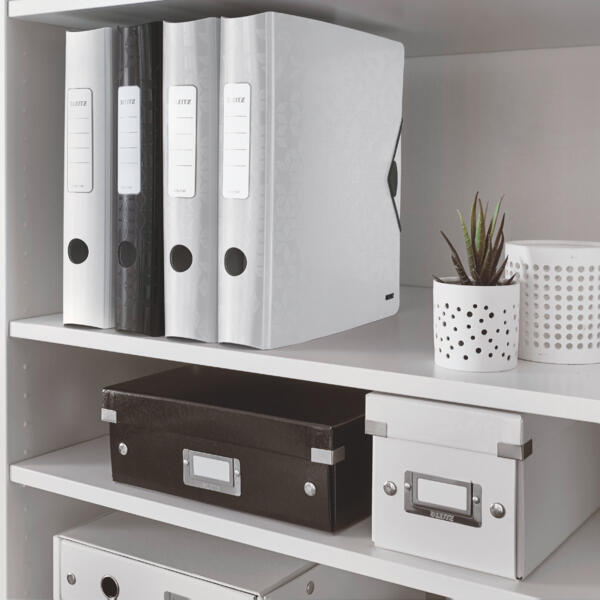 LEITZ Ordner Rückenbreite 6.5 cm DIN A4 Kunststoff weiß