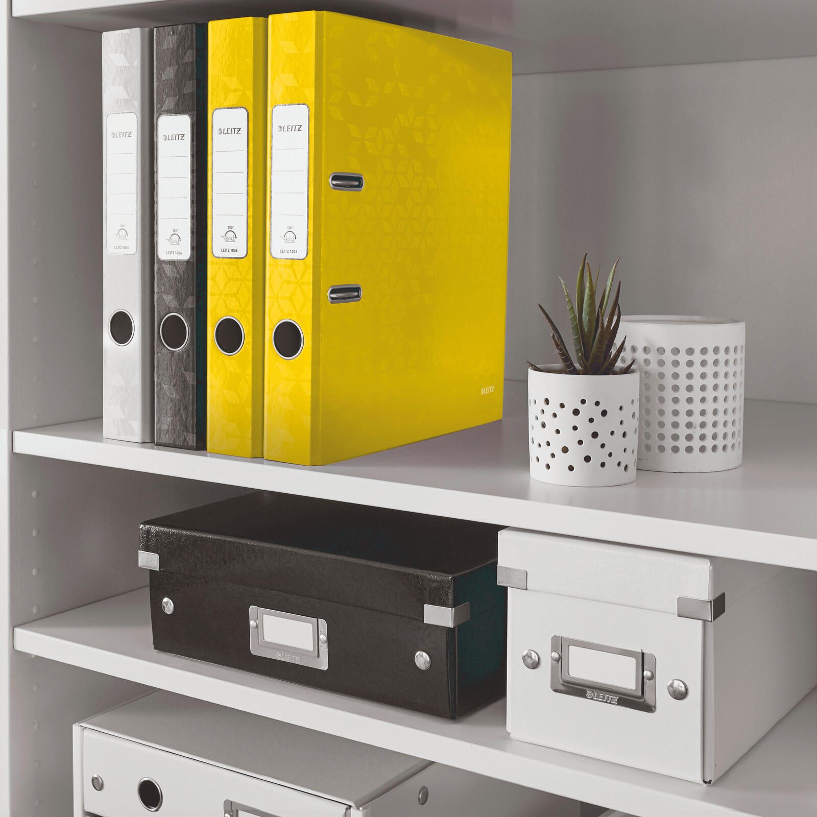 LEITZ Ordner Rückenbreite 5 cm DIN A4 Karton gelb