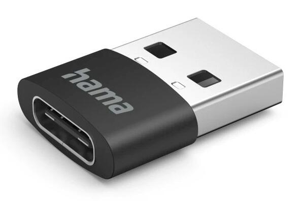 Hama Adapter 00201532 USB-C Buchse auf USB-A Stecker 3er Pack Schwarz