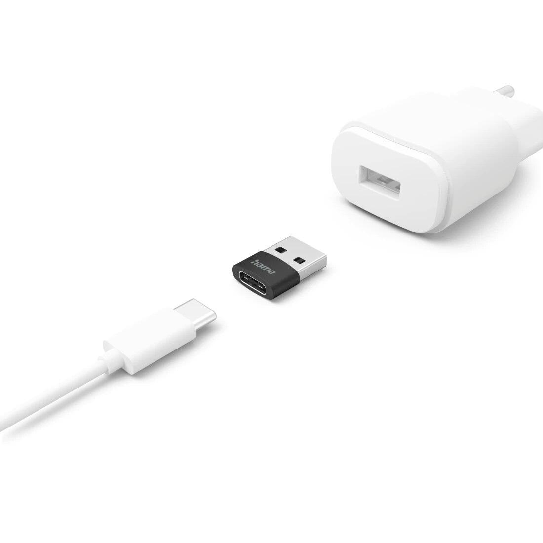 Hama Adapter 00201532 USB-C Buchse auf USB-A Stecker 3er Pack Schwarz