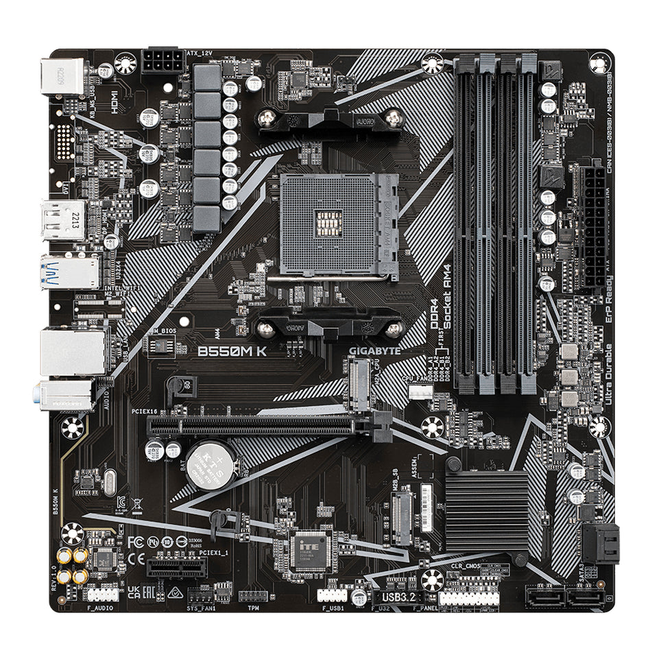 Gigabyte B550M K                     (B550,AM4,mATX,DDR4)