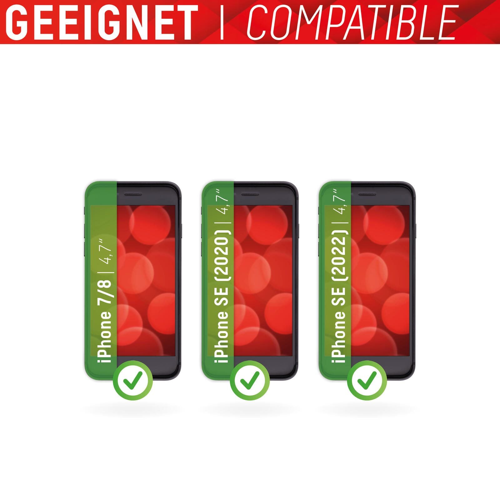 DISPLEX Panzerglas (10H, 2D) für Apple iPhone 12/12 Pro, Eco-Montagerahmen, kratzer-resistent