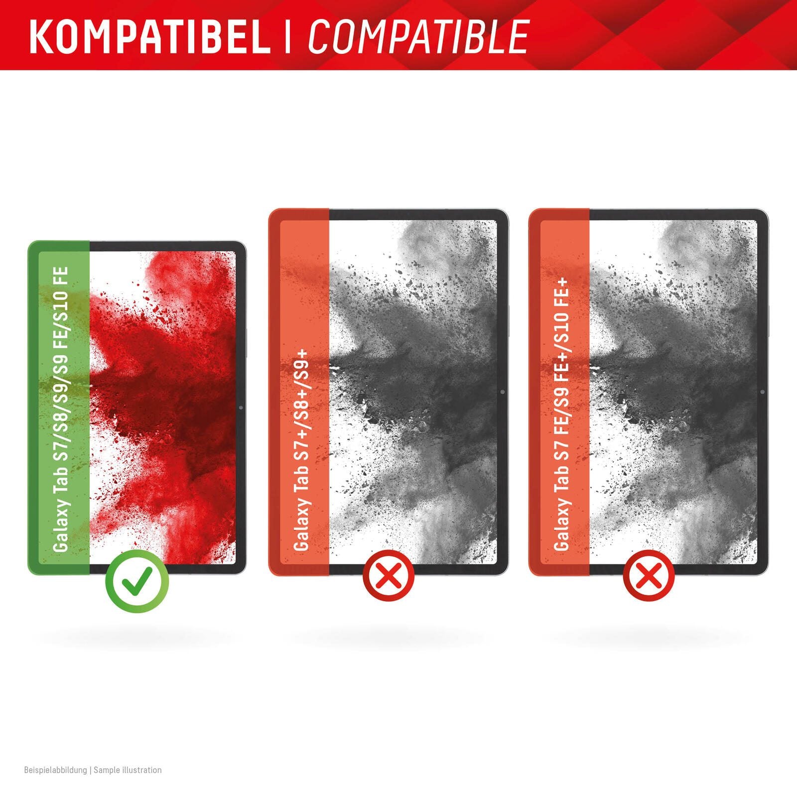 DISPLEX Tablet Glass Displayschutz für Samsung Galaxy Tab S7 / S8 / S9 / S9 FE / S10 FE
