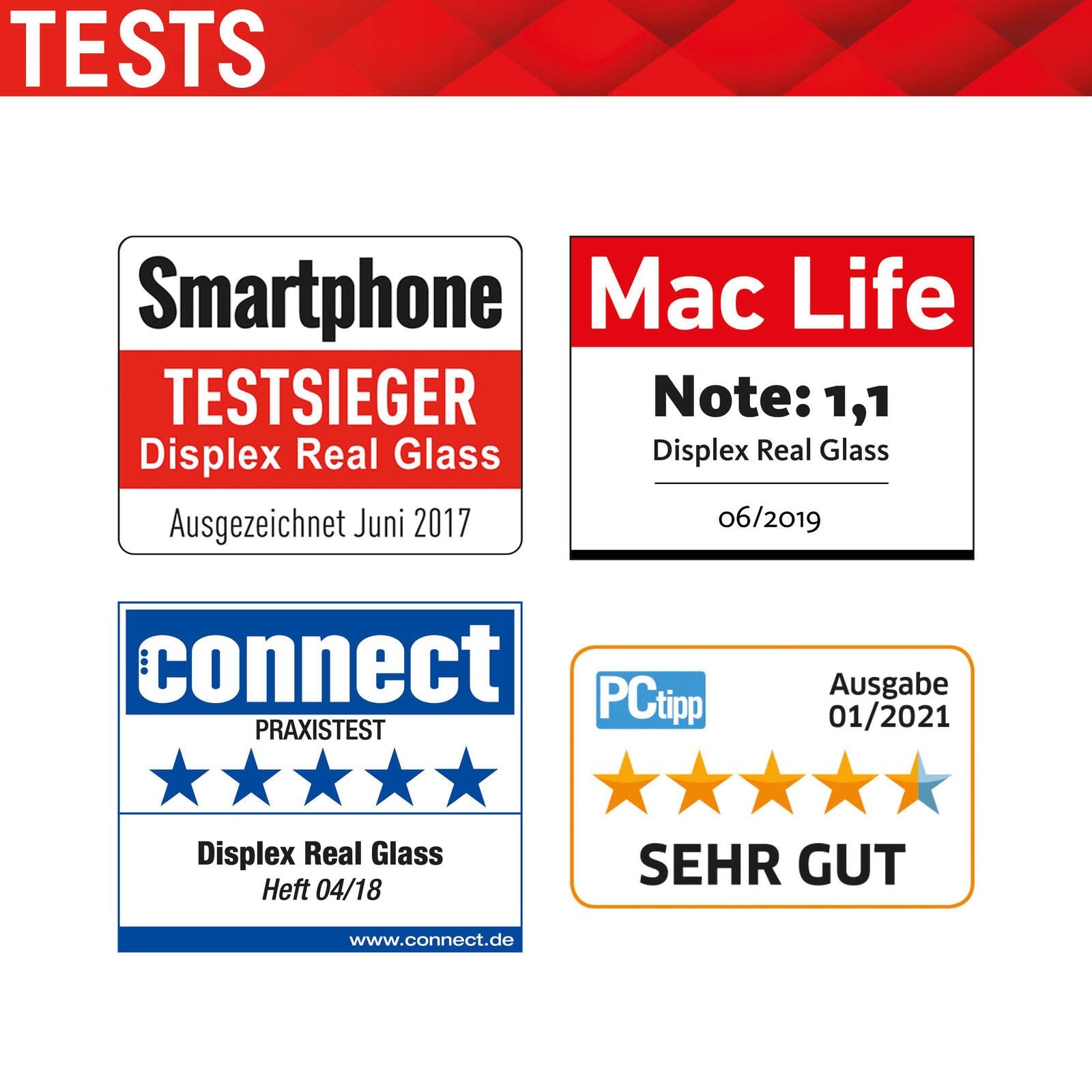 DISPLEX Real Glass für Apple iPhone 13/13 Pro/14/16e