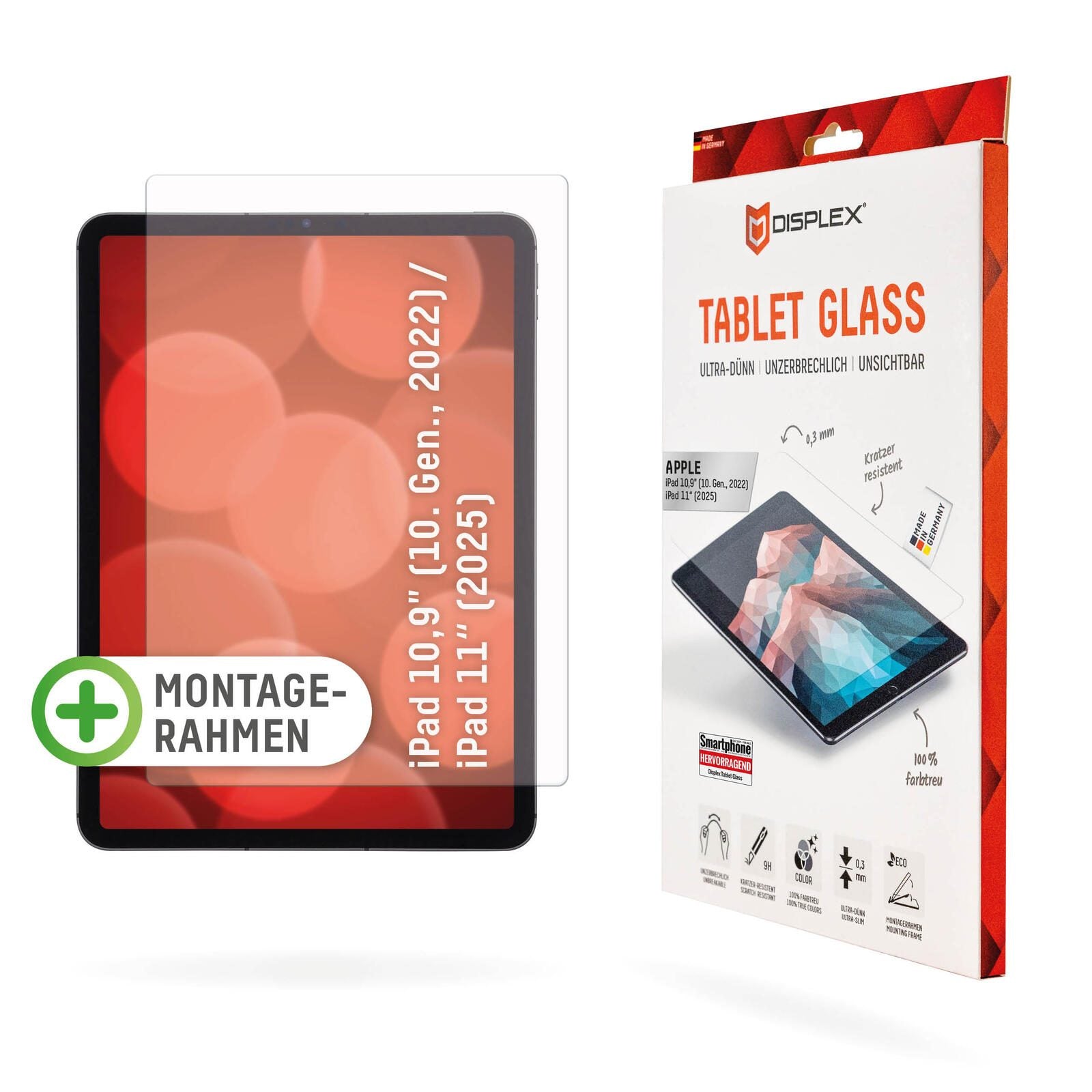 DISPLEX Tablet Glass iPad 10,9' (10. Gen., 2022)/11' (11. Gen., 2025)