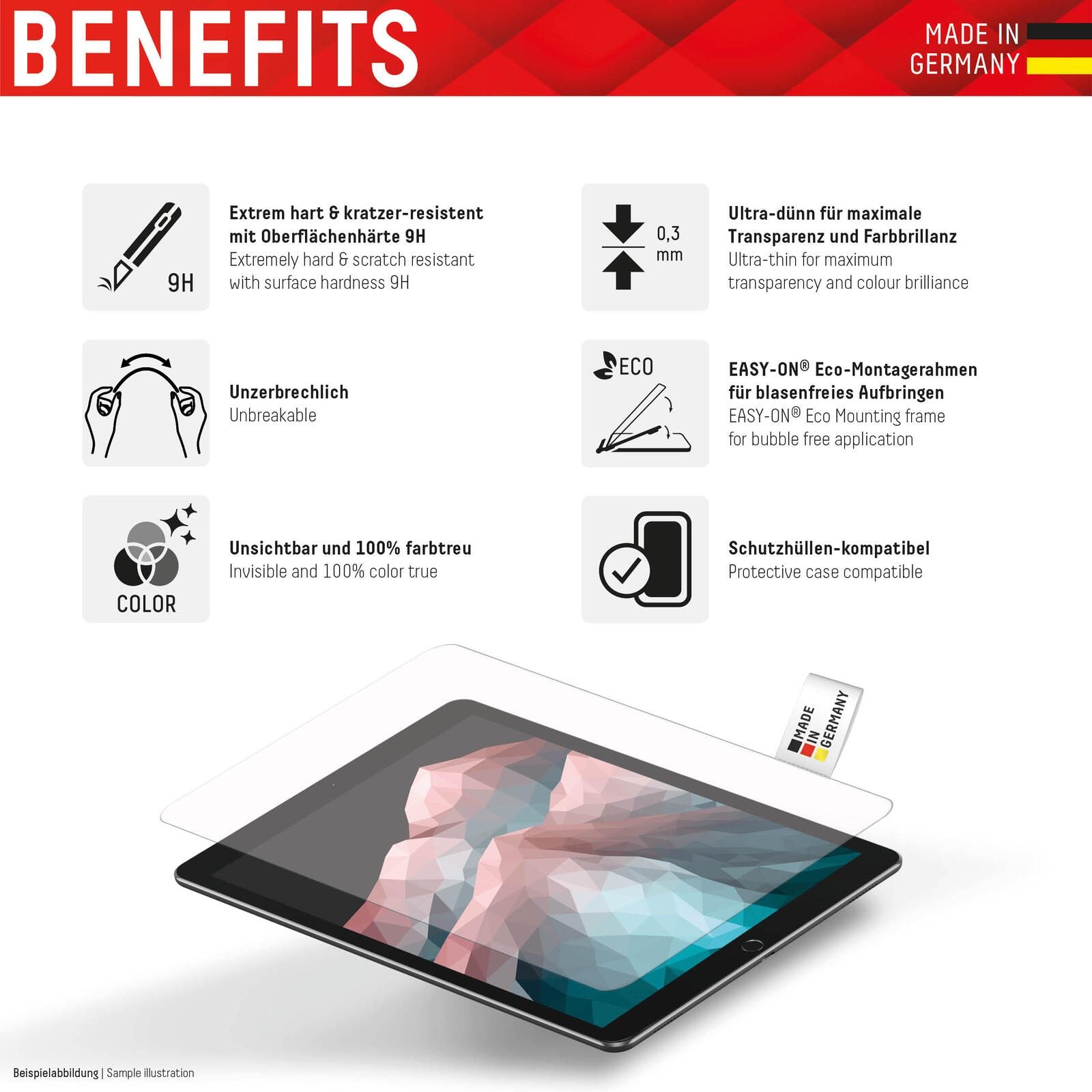 DISPLEX Tablet Glass iPad 10,9' (10. Gen., 2022)/11' (11. Gen., 2025)