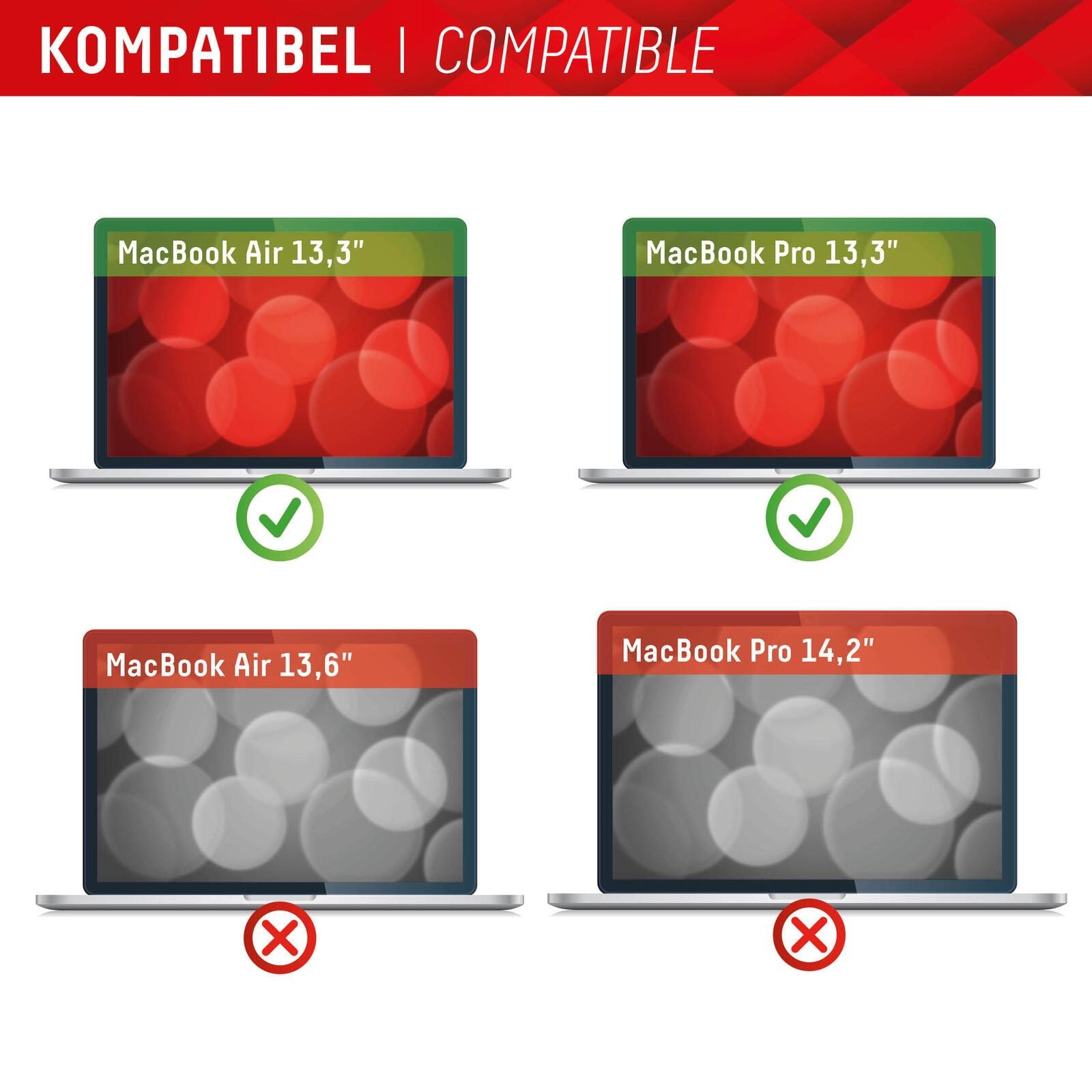 DISPLEX PRIVACY SAFE Magnetischer 2-Wege Blickschutzfilter für MacBook Air/ MacBook Pro 13,3‘‘
