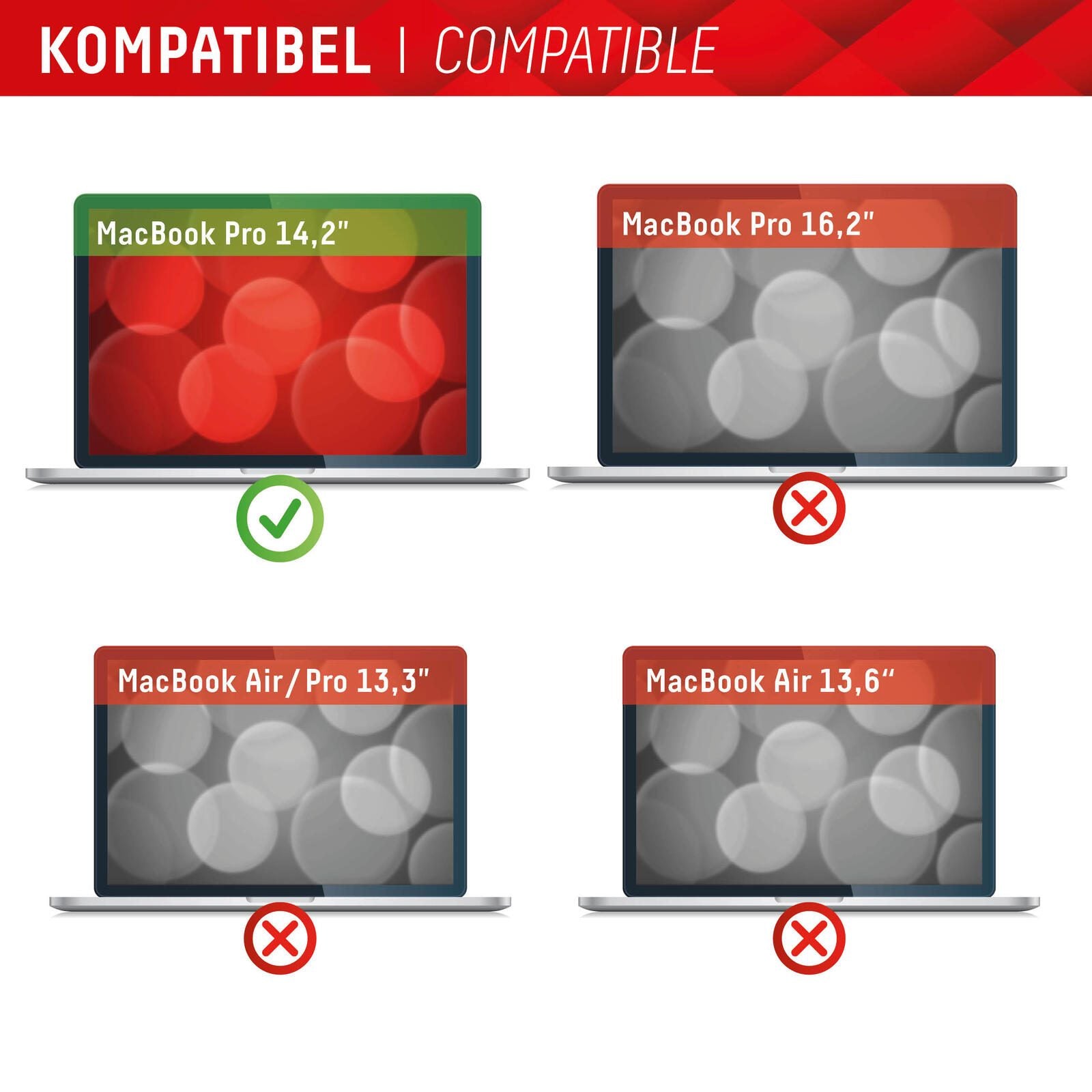DISPLEX PRIVACY SAFE Magnetischer 2-Wege Blickschutzfilter für MacBook Pro 14,2‘‘