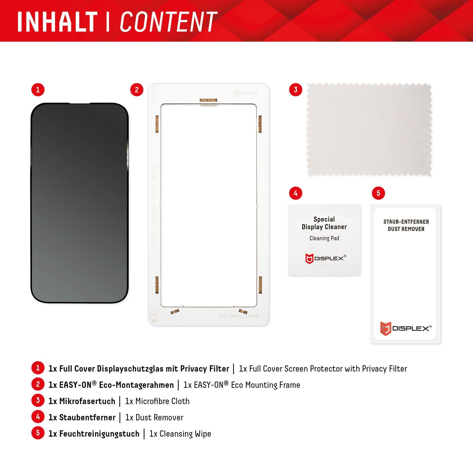 DISPLEX Privacy Glass 3D Samsung Galaxy S23 Ultra