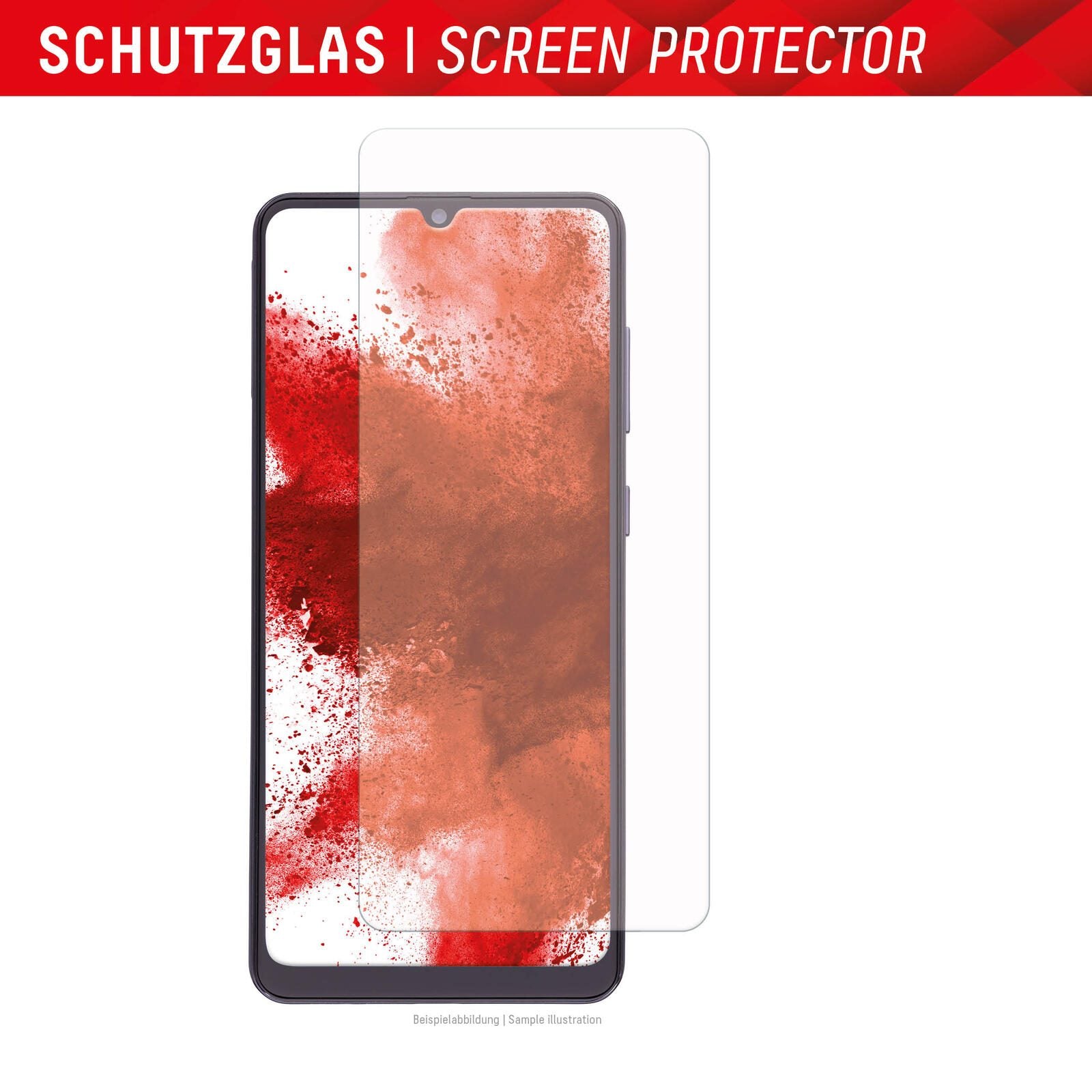 DISPLEX Panzerglas (10H, 2D) für Samsung Galaxy A24/A25 5G, Eco-Montagerahmen, kratzer-resistent