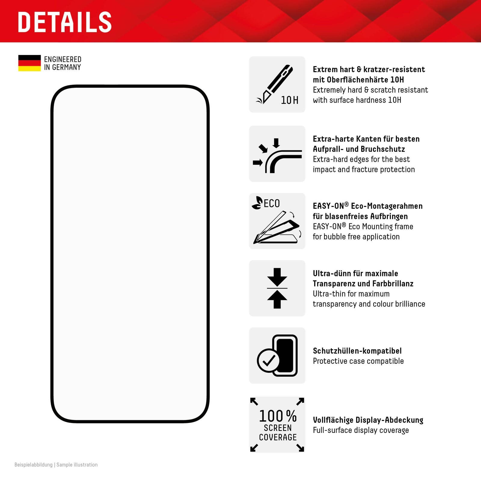 DISPLEX Premium-Starterset für Apple iPhone 15 Pro Max