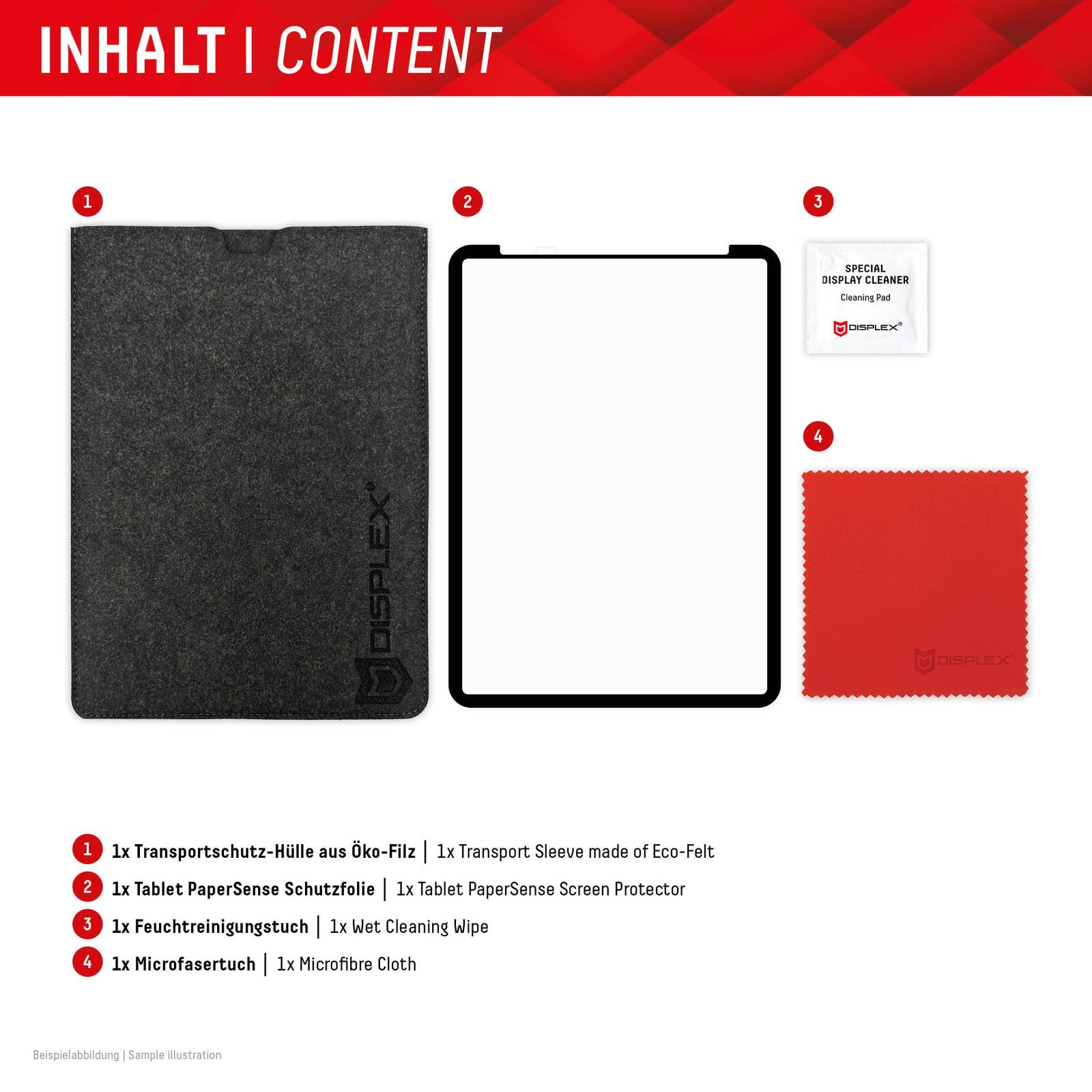 DISPLEX TABLET PAPERSENSE für iPad Pro 11'' (1./2./3./4. Gen.)/Air (4./5. Gen.), wiederablösbare Schreibfolie und Zeiche