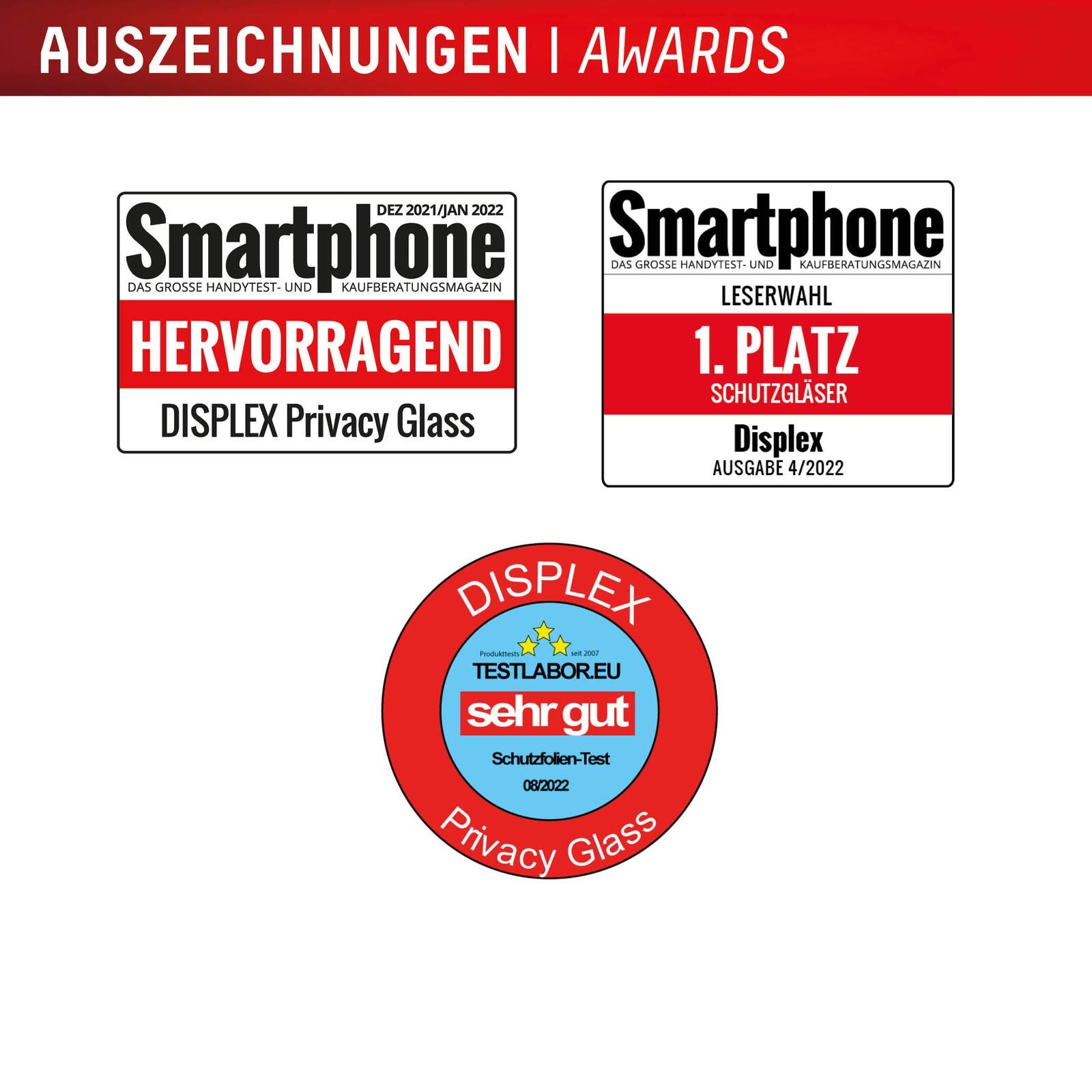 DISPLEX Privacy Full Cover Panzerglas (10H) für Samsung Galaxy S24+/S25+