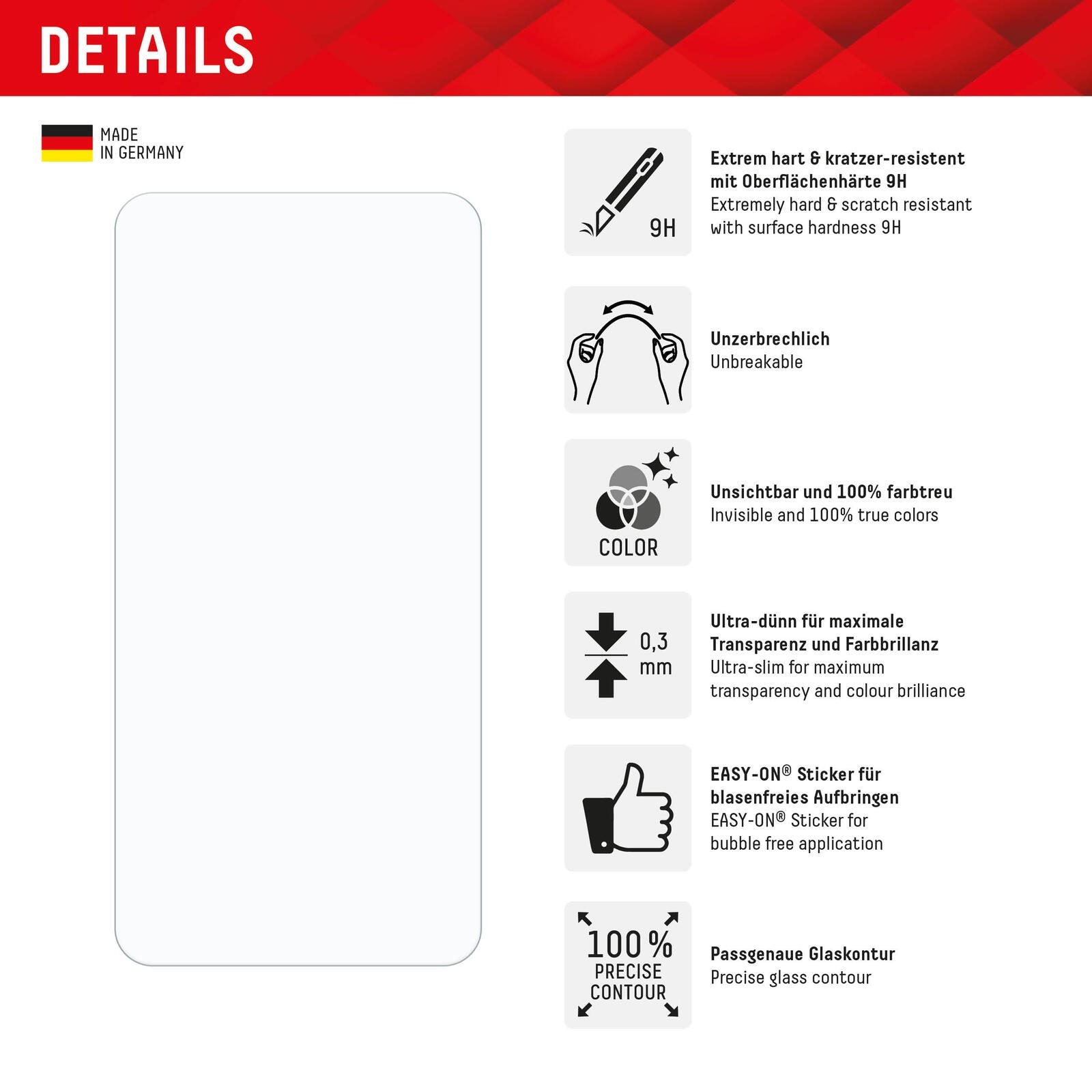 DISPLEX Smart Glass (9H) für Samsung Galaxy S24/S25