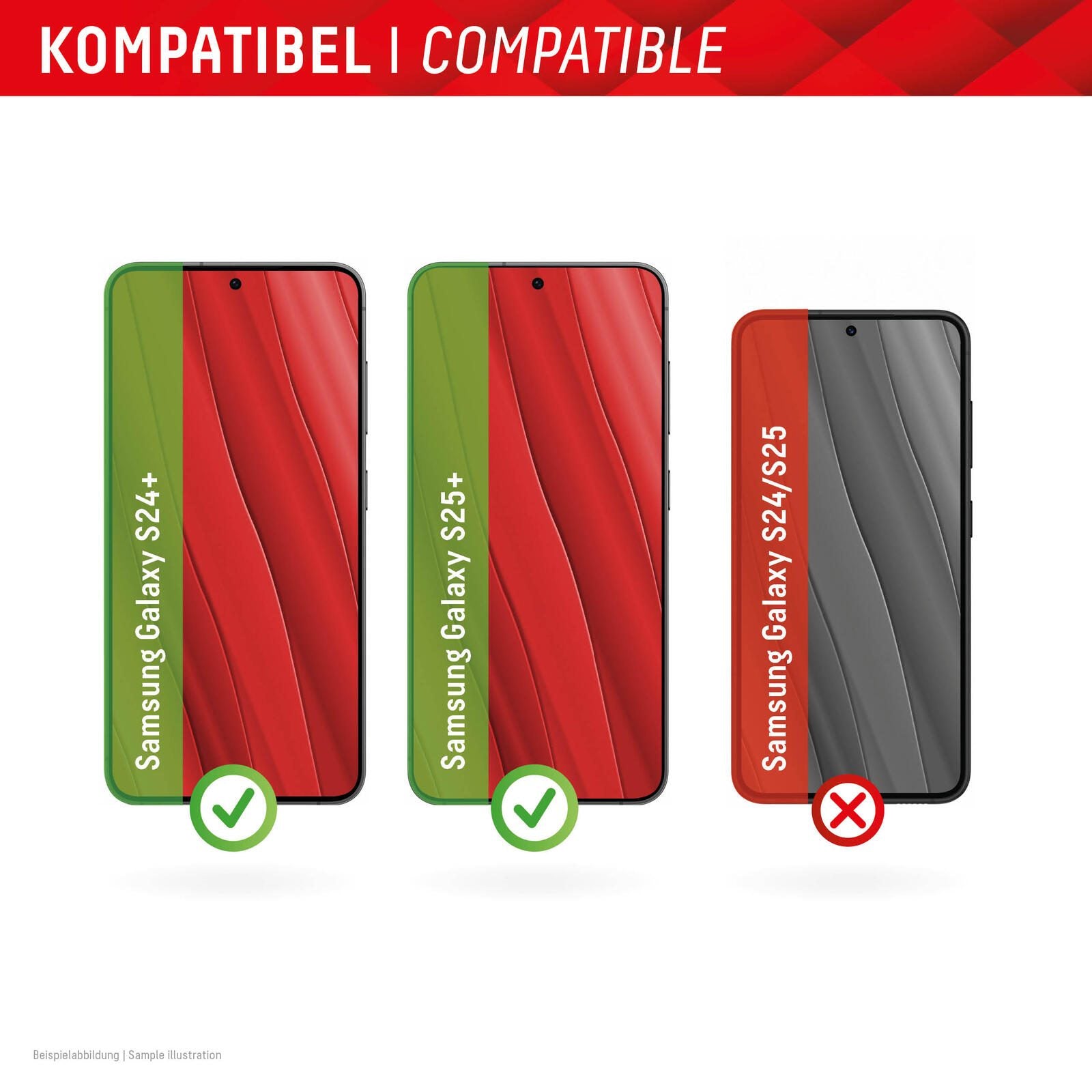 DISPLEX Smart Glass (9H) für Samsung Galaxy S24+/S25+