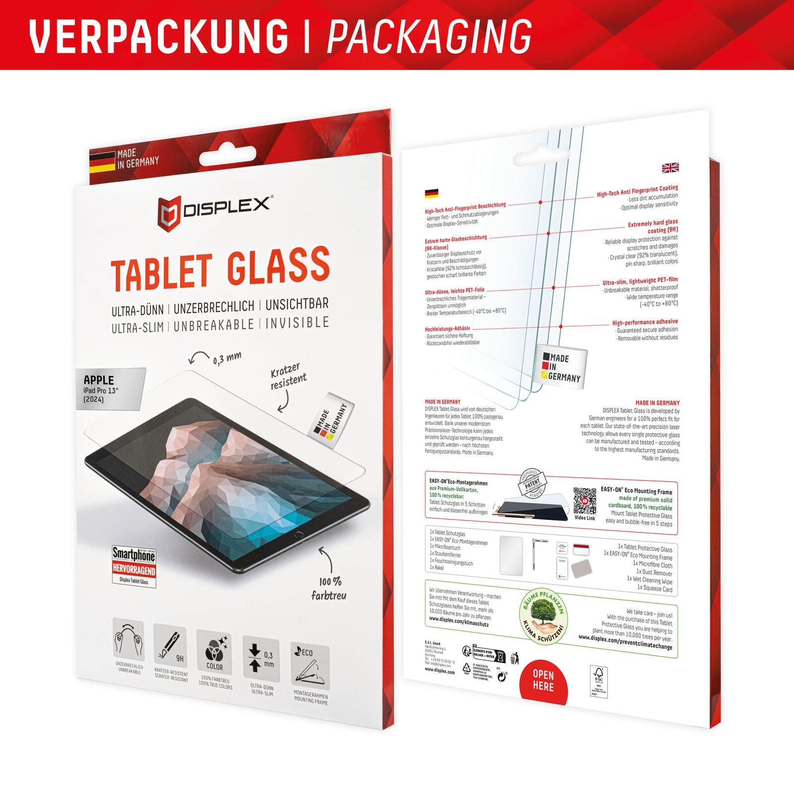 DISPLEX Tablet Glass für Apple iPad Pro 13' (2024)