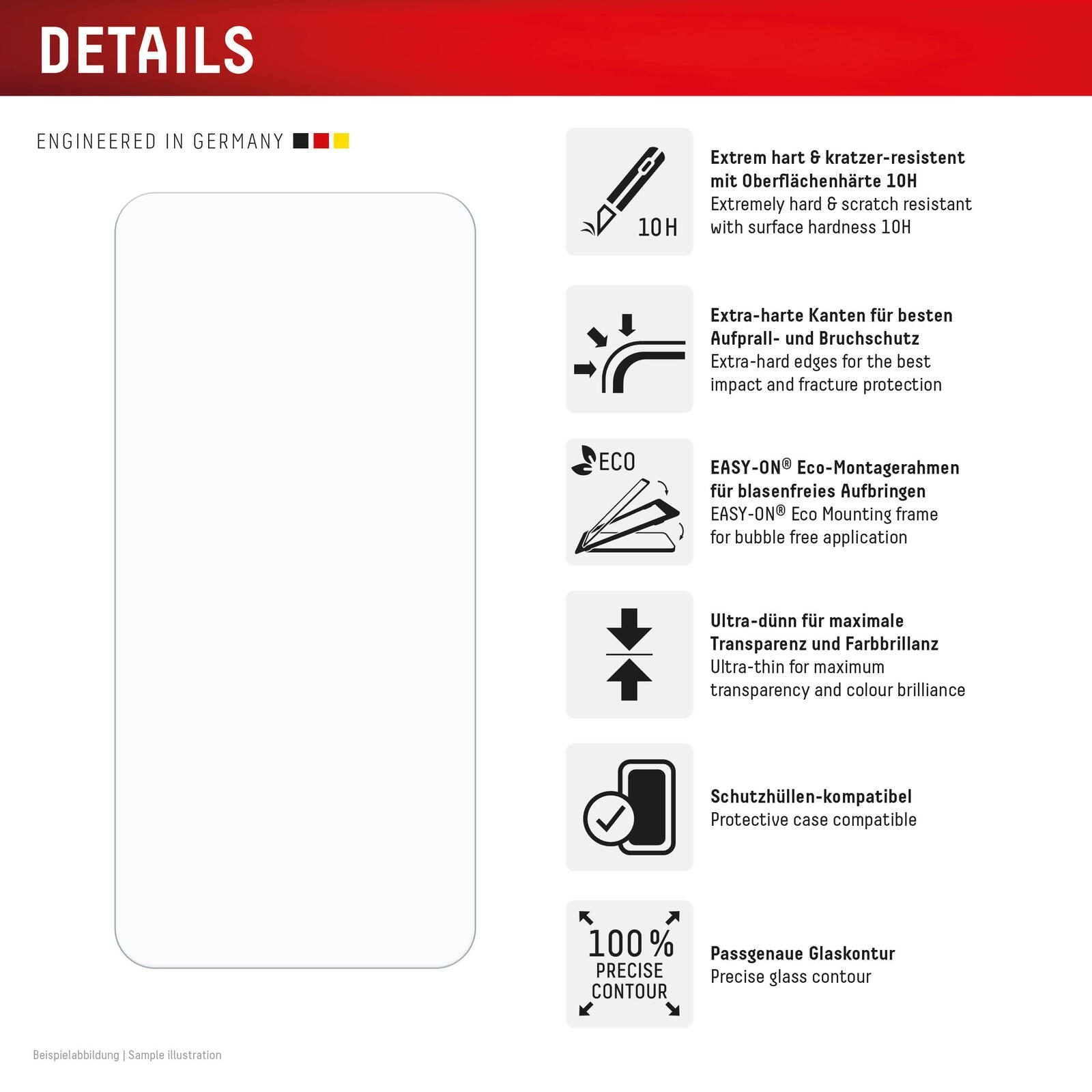 DISPLEX Schutzglas für Samsung Galaxy S24 FE