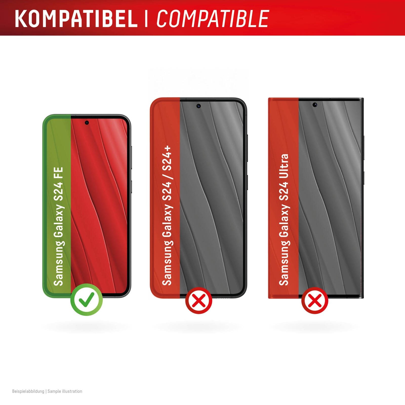 DISPLEX Schutzglas für Samsung Galaxy S24 FE