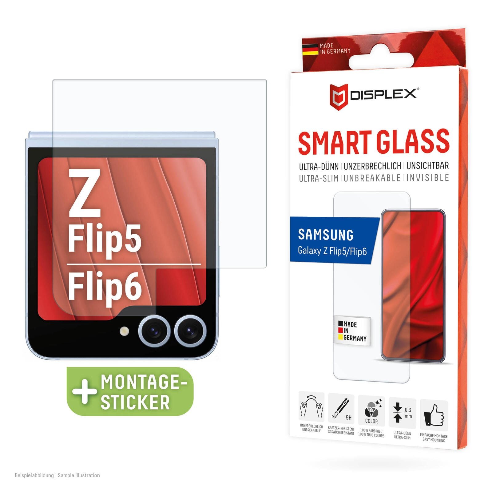 DISPLEX Smart Glass Samsung Galaxy Z Flip5, Z Flip6