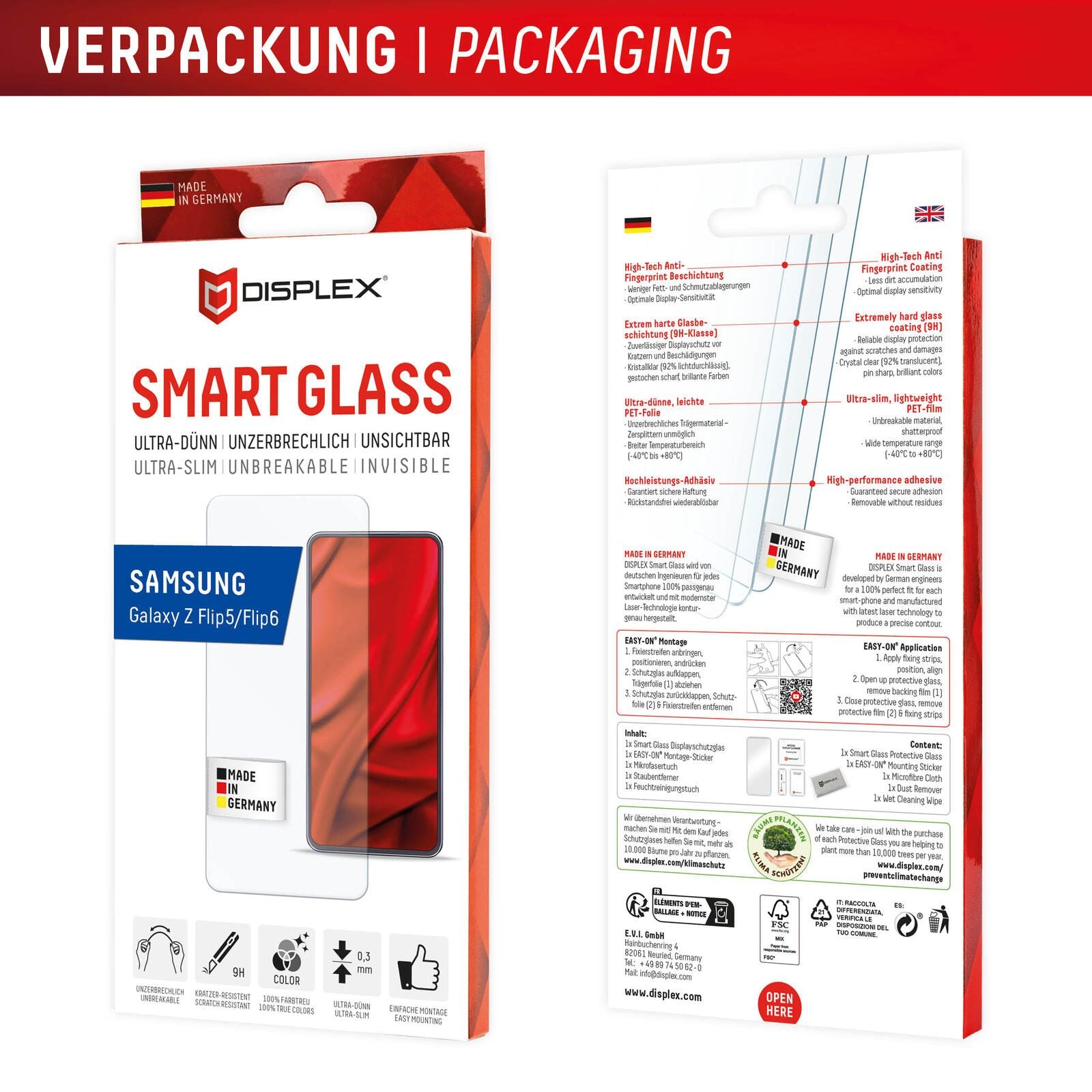 DISPLEX Smart Glass Samsung Galaxy Z Flip5, Z Flip6
