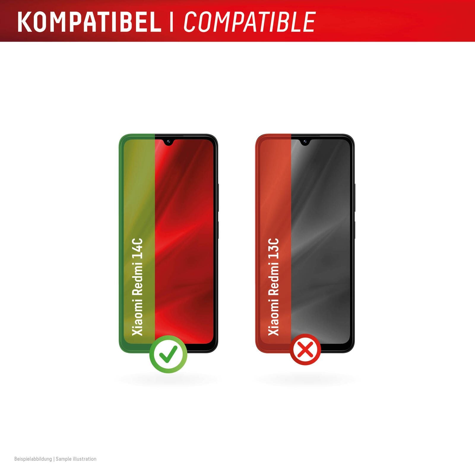 DISPLEX Smart Schutzglass für Xiaomi Redmi 14C
