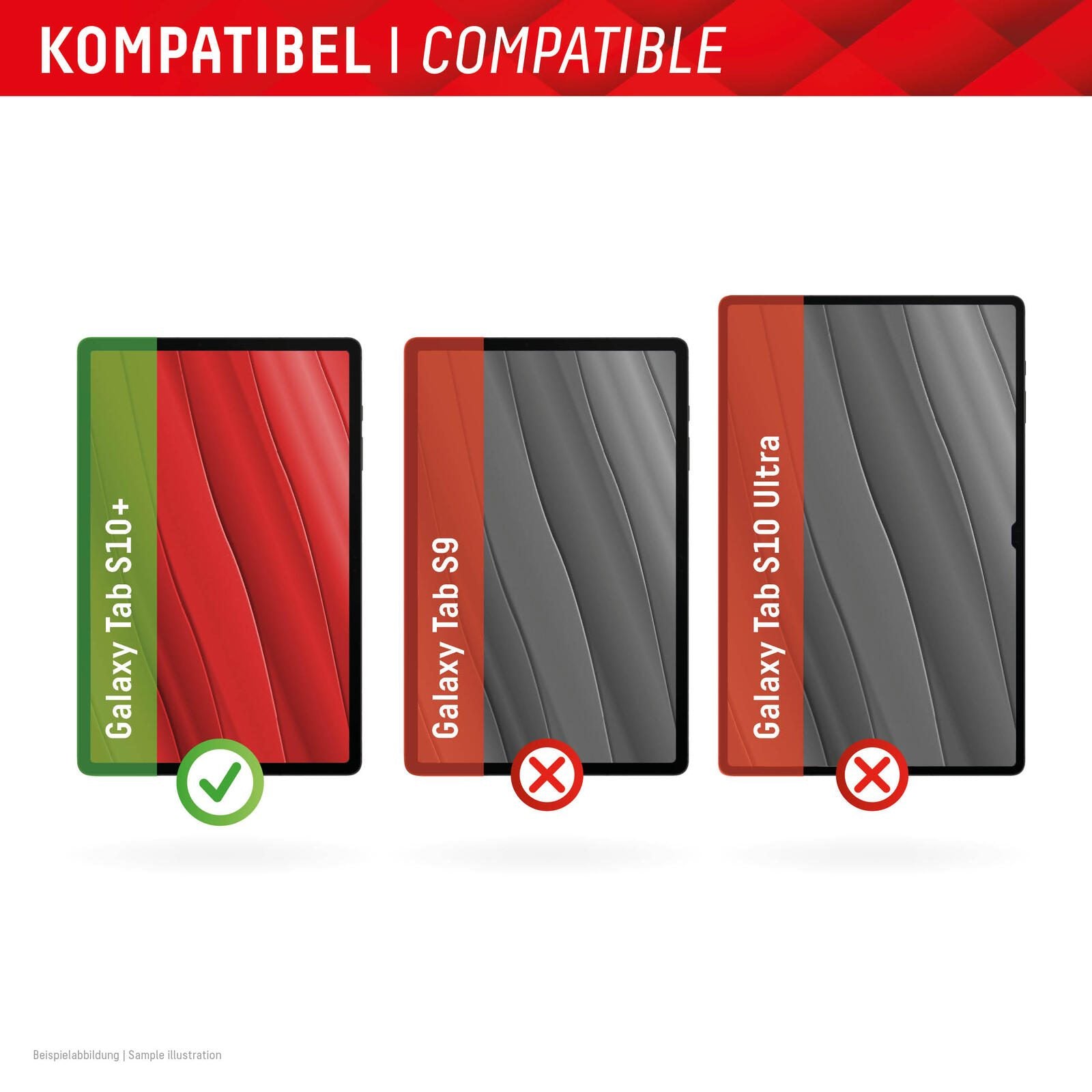 DISPLEX Tablet Glass Displayschutz für Samsung Galaxy Tab S10+