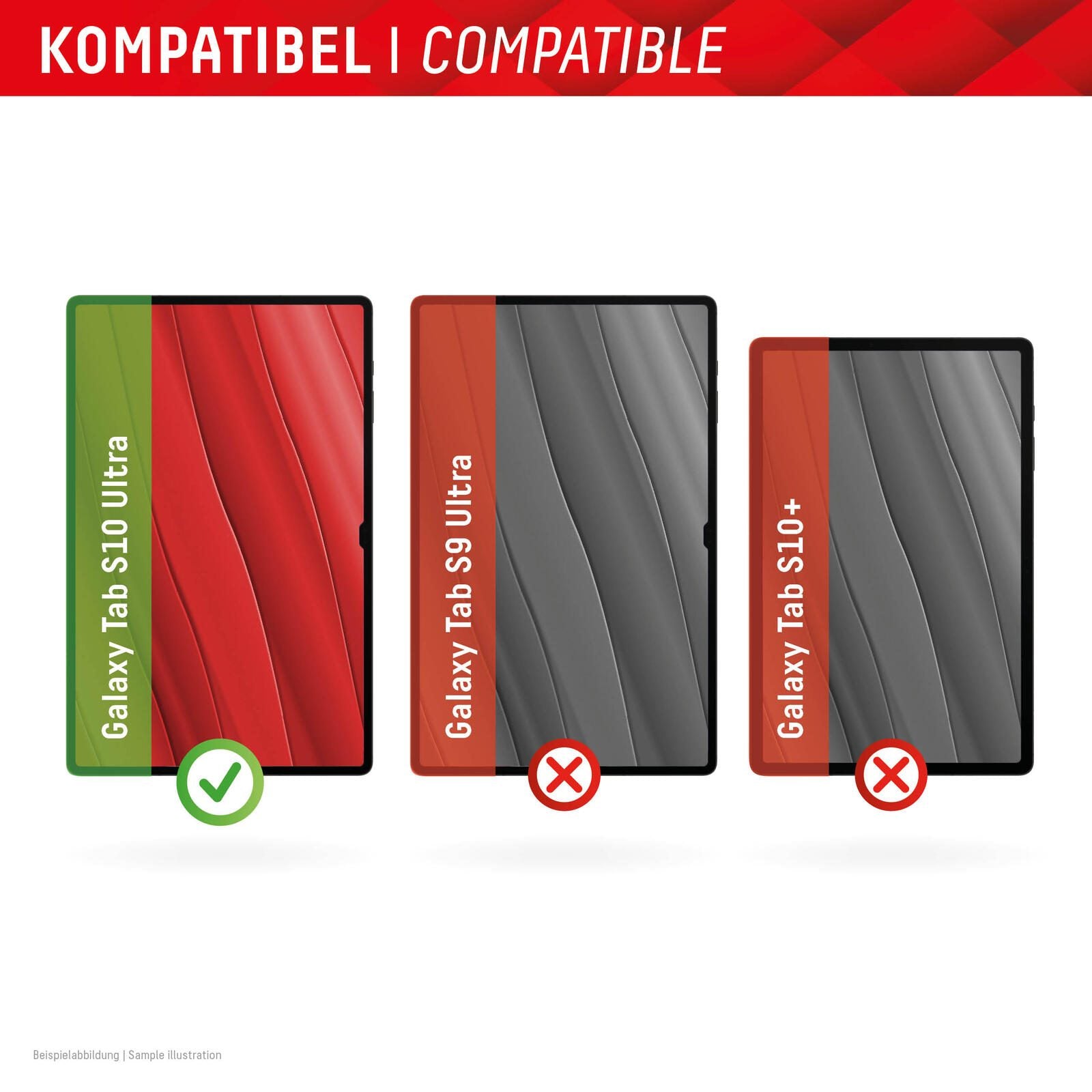 DISPLEX Tablet Glass Displayschutz für Samsung Galaxy Tab S10 Ultra