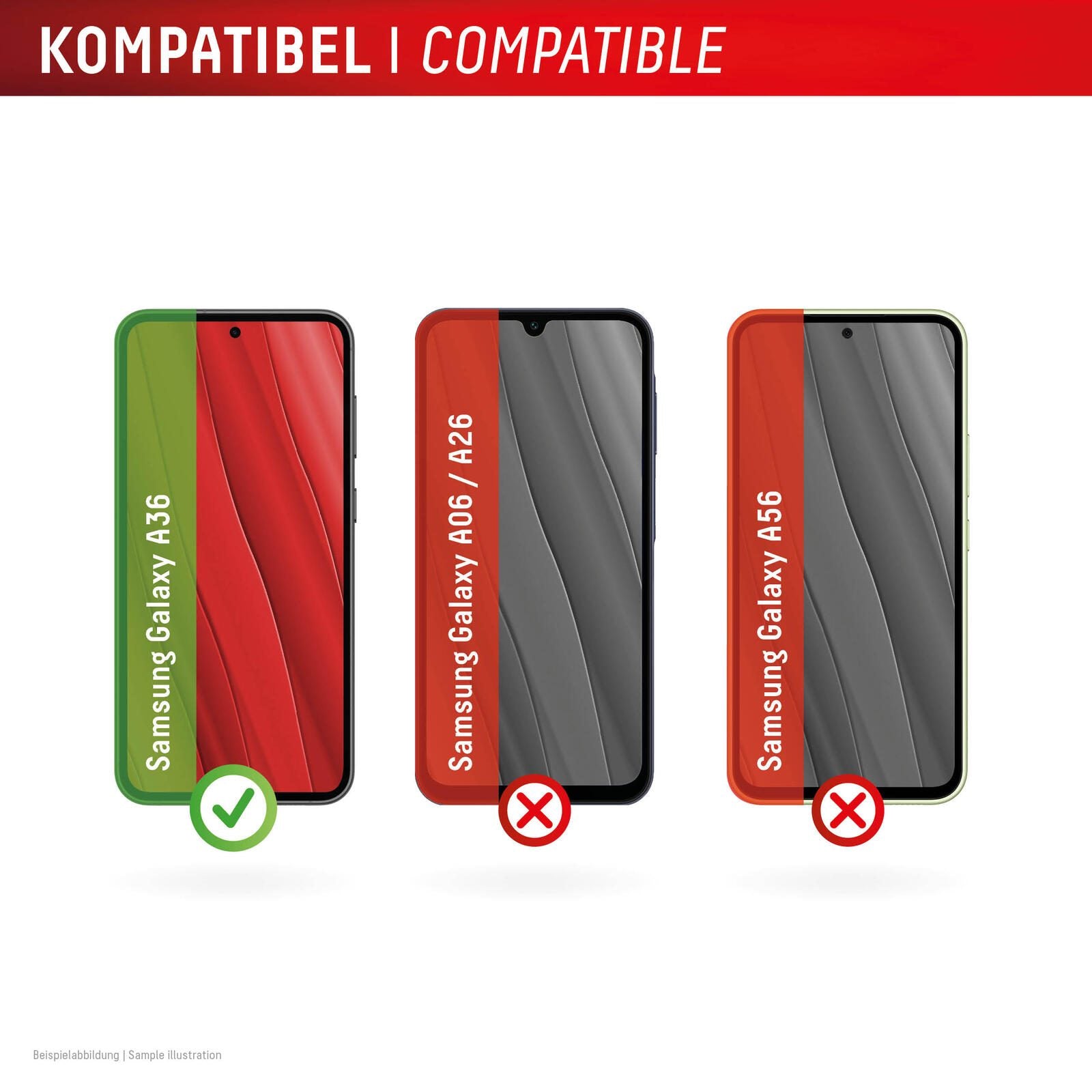 DISPLEX Panzerglas (10H, 2D) für Samsung Galaxy A36