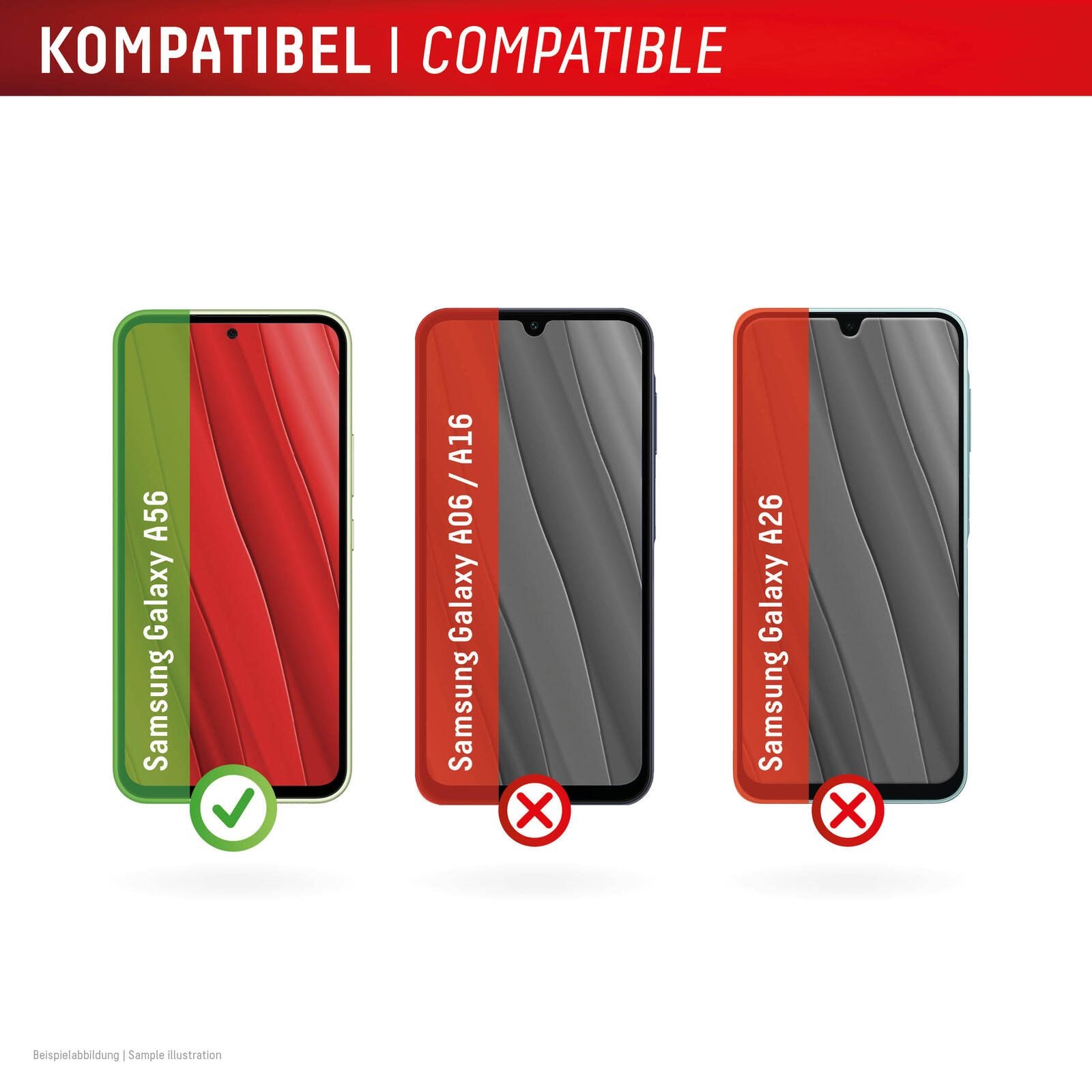 DISPLEX Panzerglas (10H, 2D) für Samsung Galaxy A56