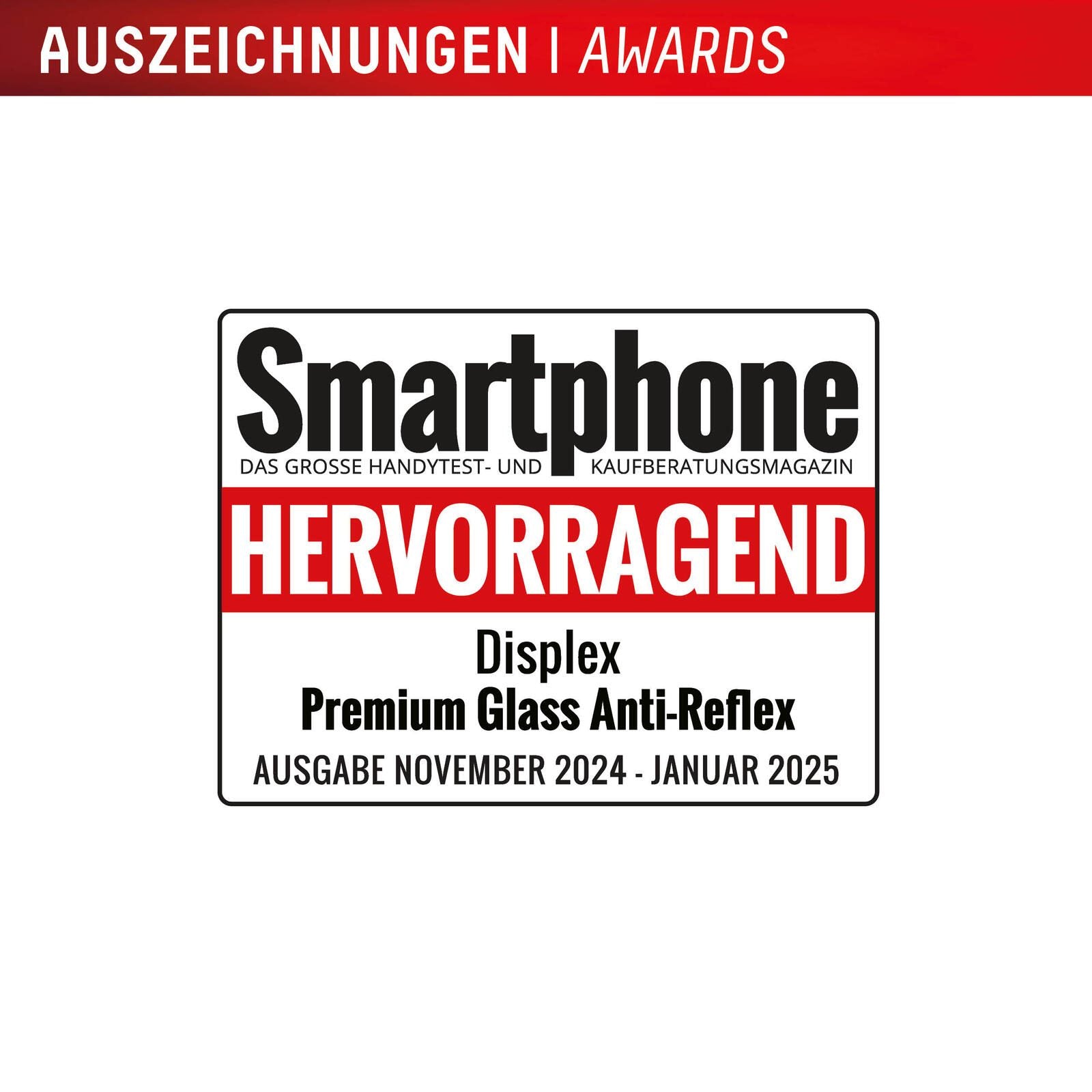 DISPLEX Premium Panzerglas (Full Cover, 10H) für Samsung Galaxy S25 Ultra