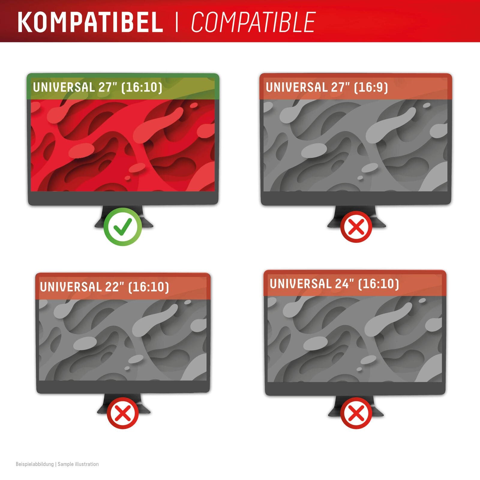 DISPLEX PRIVACY SAFE Blickschutzfilter für Desktop Monitor 27'' (16:10)