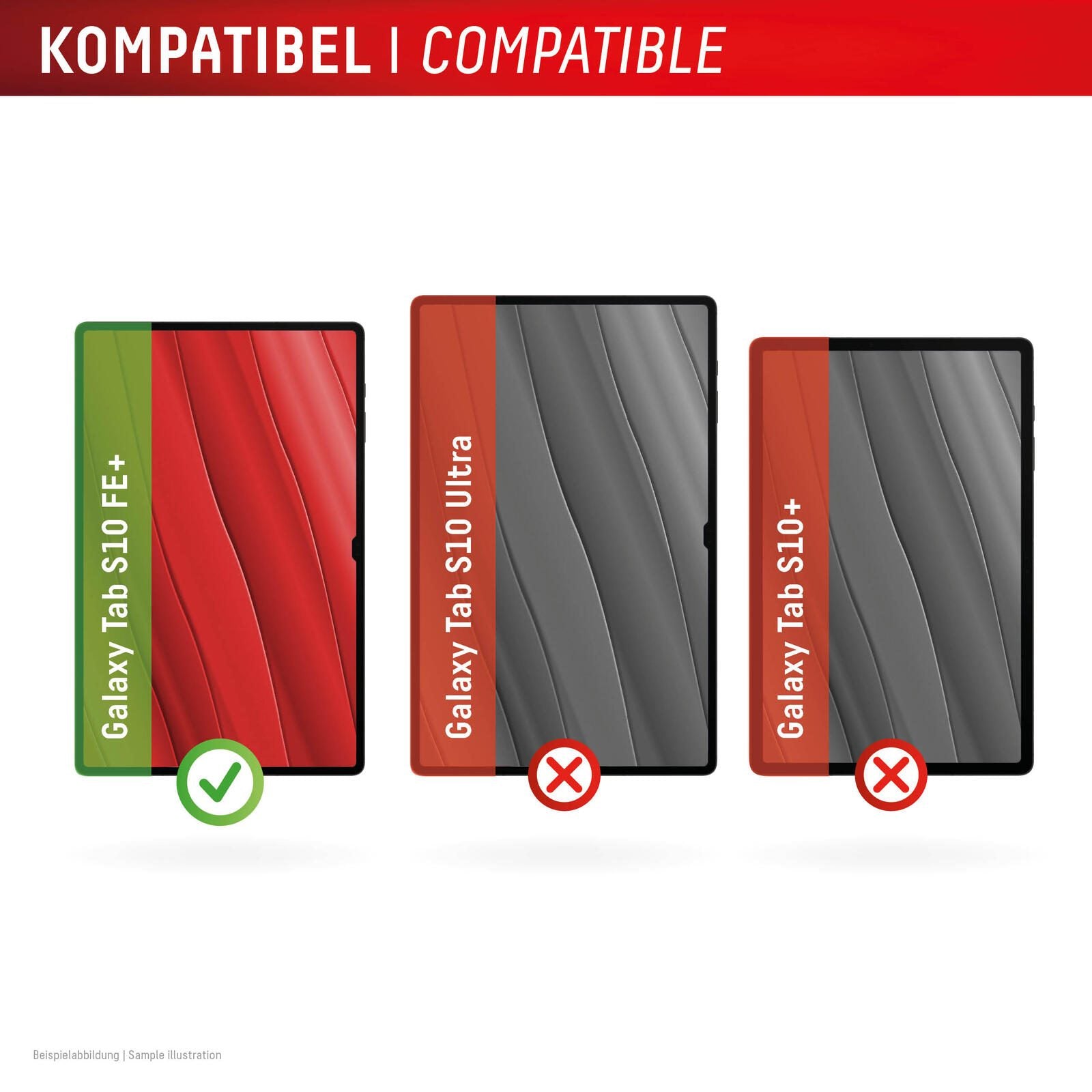 DISPLEX Tablet Glass (9H) für Samsung Galaxy Tab S10 FE+