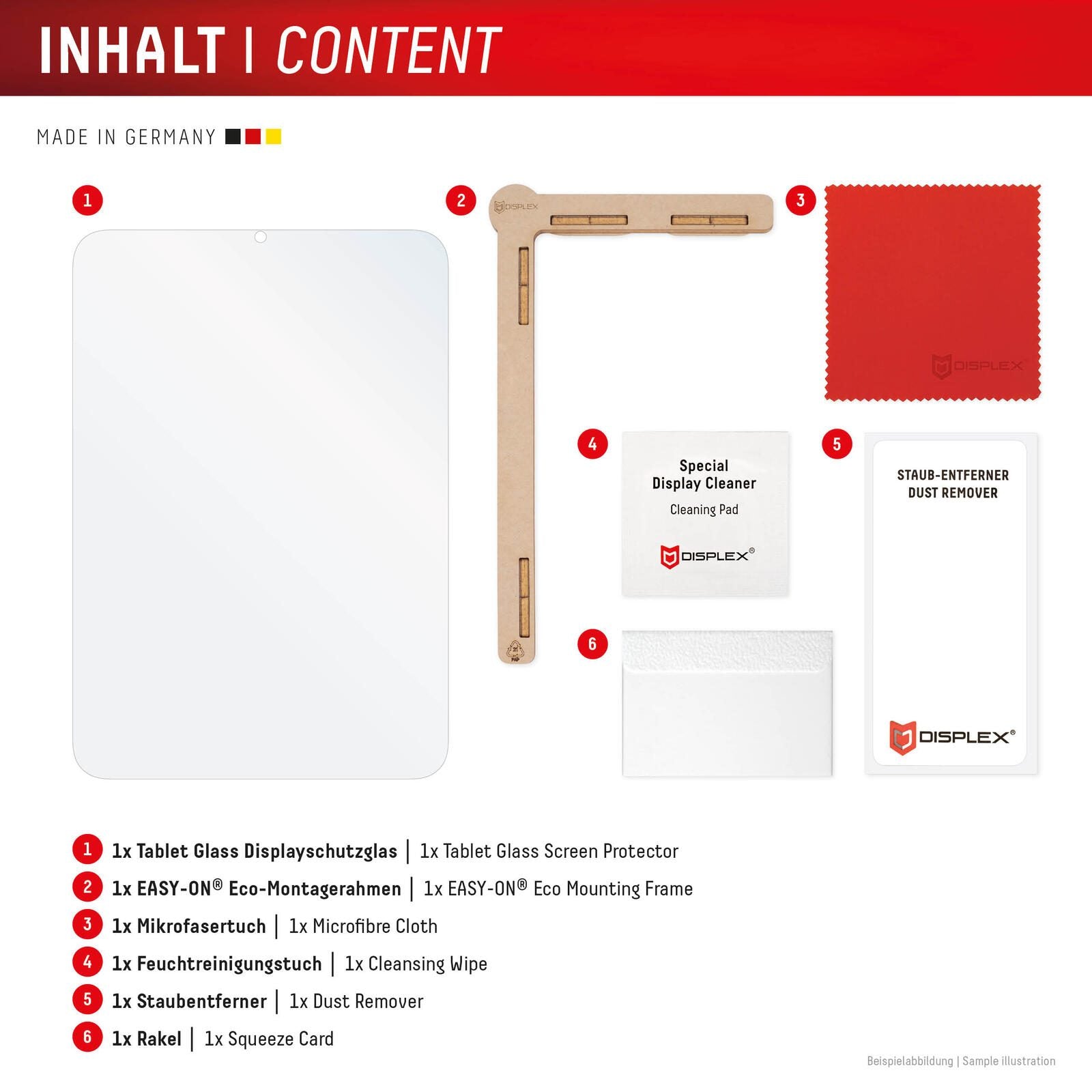 DISPLEX Tablet Glass (9H) für Samsung Galaxy Tab S10 FE+