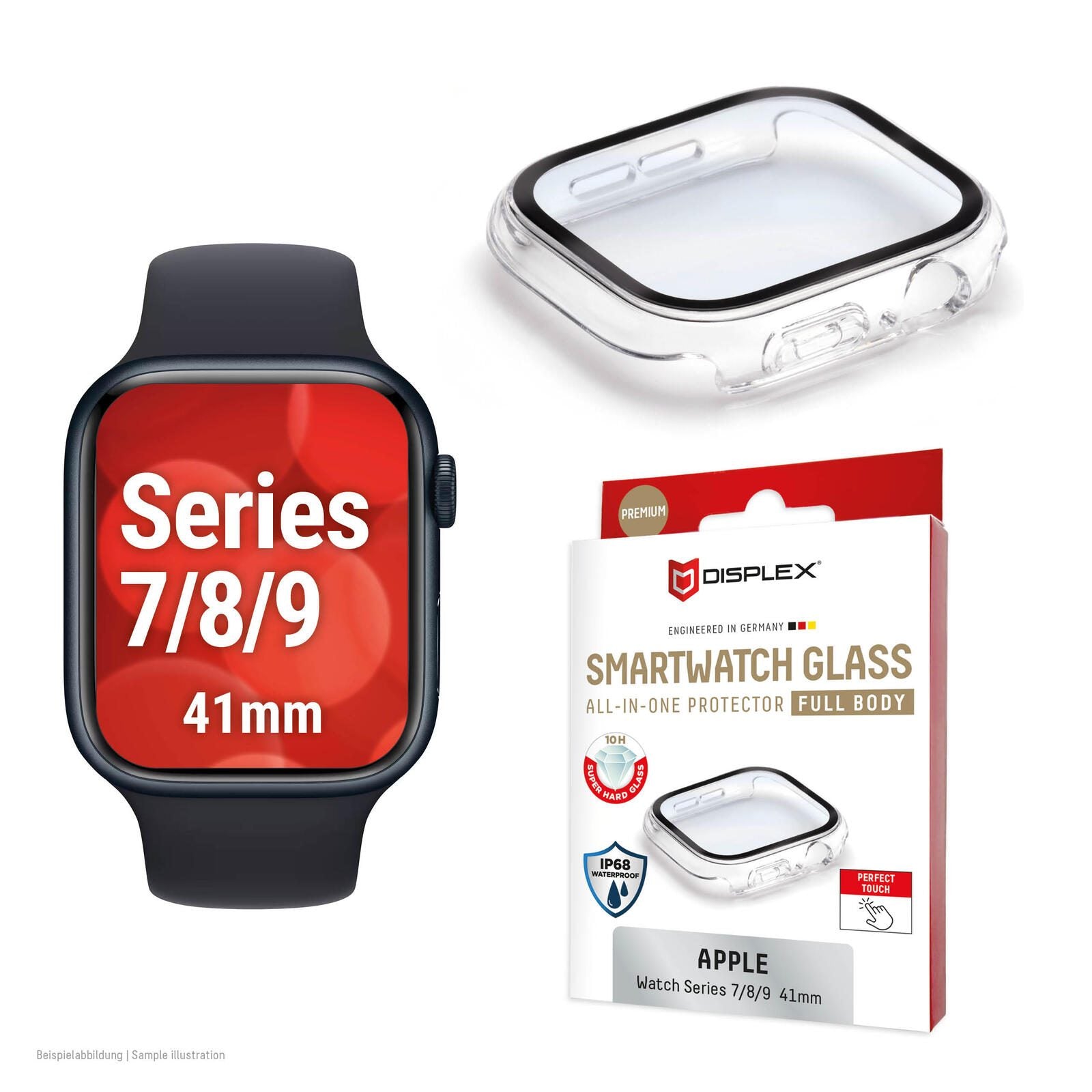 DISPLEX 10H Panzerglas für Apple Watch 9/8/7 (41mm)
