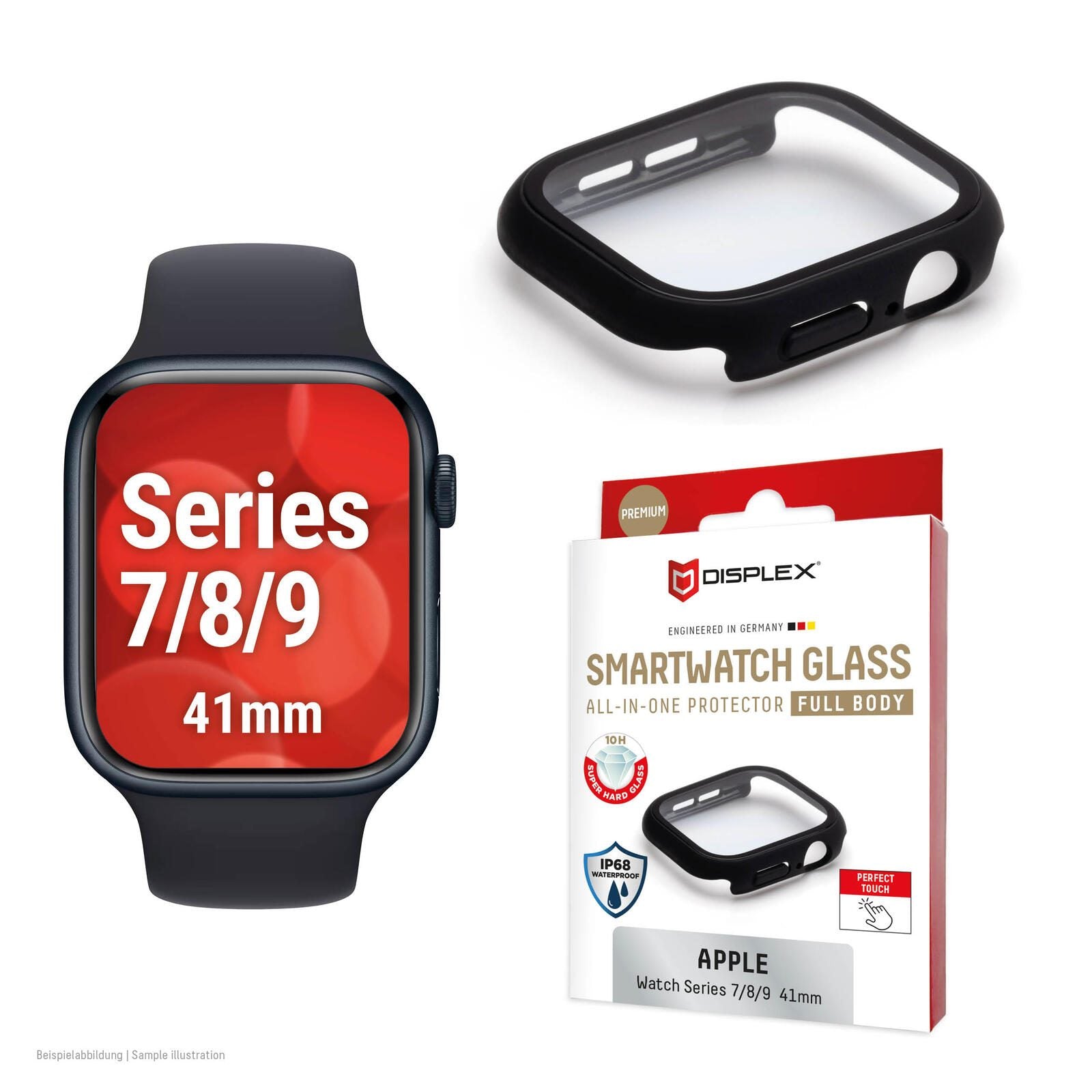 DISPLEX 10H Panzerglas für Apple Watch 9/8/7 (41mm)