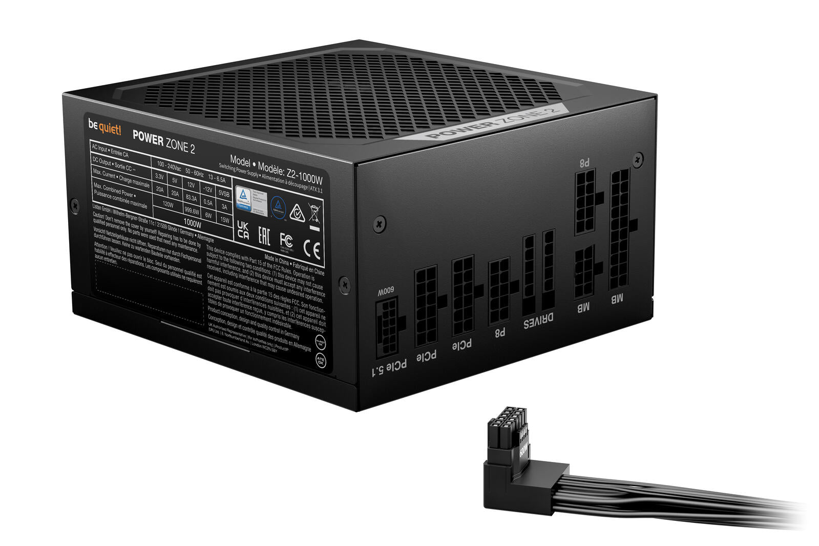 be quiet Netzteil Power Zone 2 1000W Modular 80 Plus Platinum