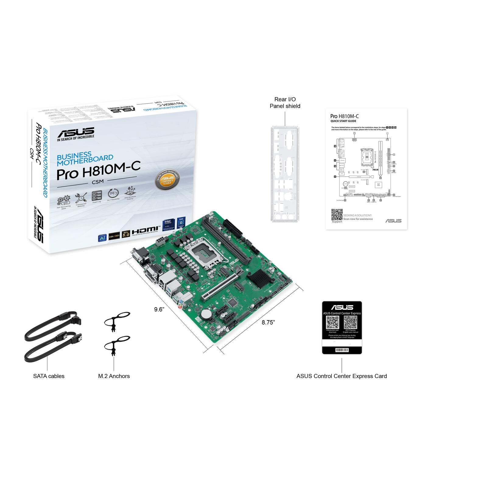 ASUS PRO H810M-C-CSM Business Mainboard