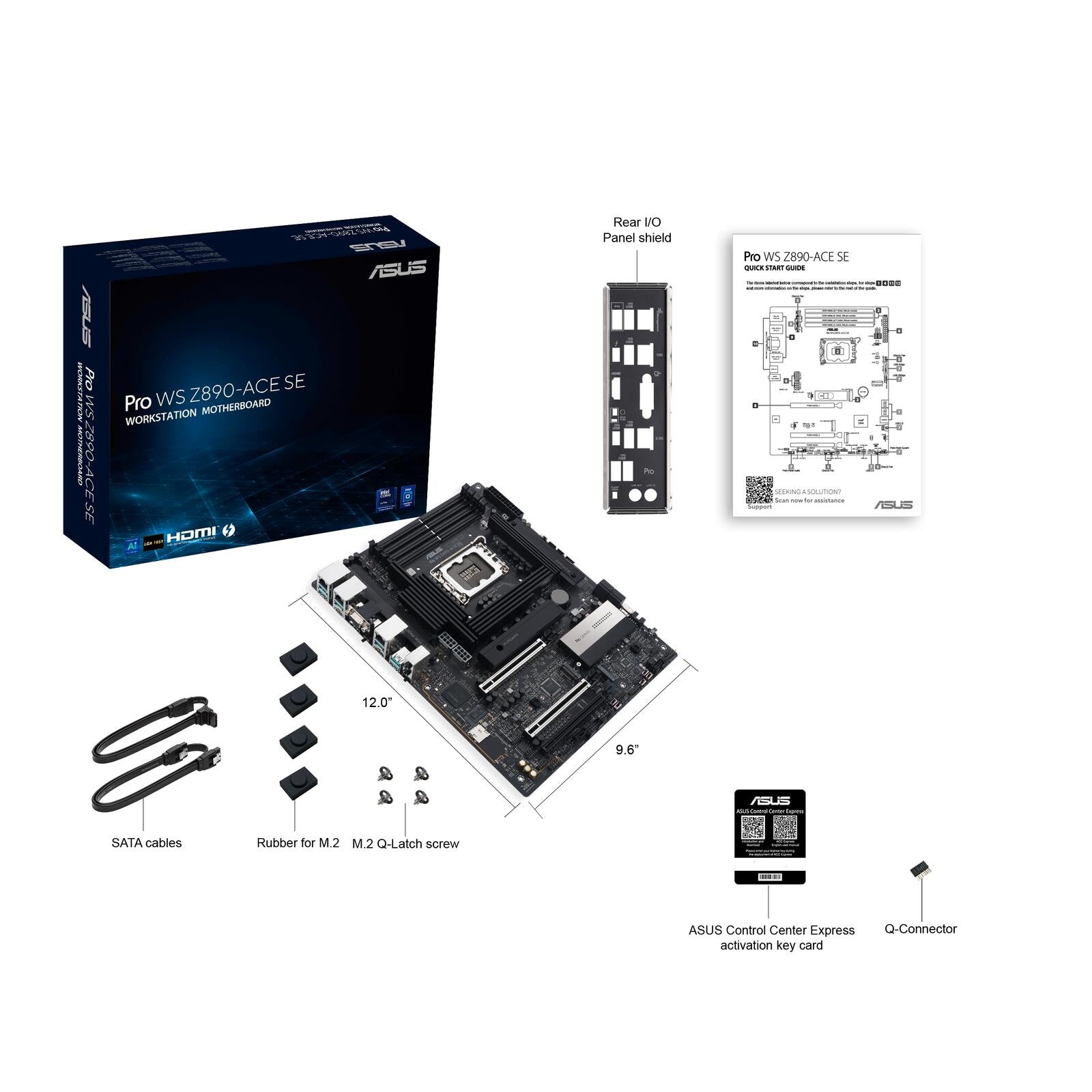 ASUS PRO WS Z890-ACE SE Workstation Mainboard Sockel Intel LGA 1851