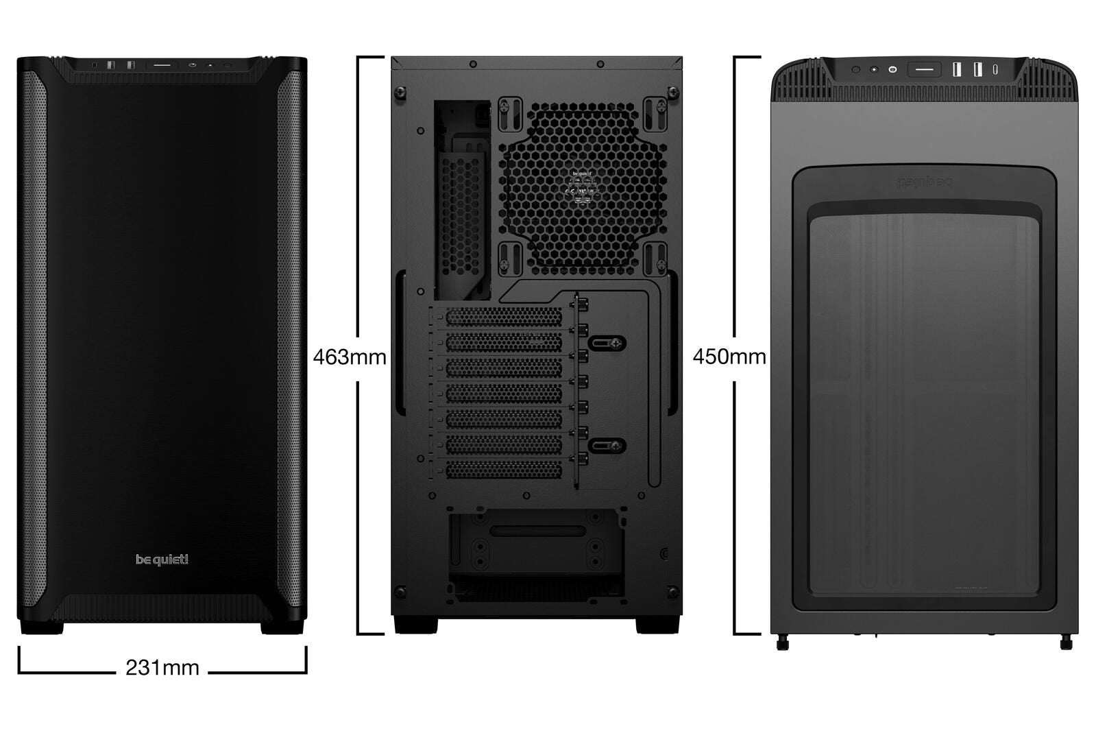 be quiet PC Gehäuse Pure Base 501 ATX schwarz