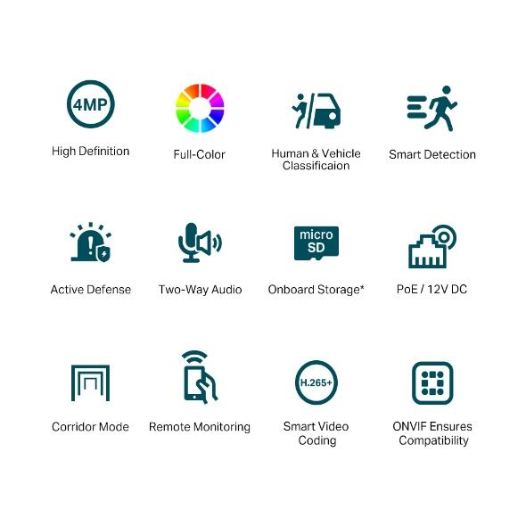 TP-Link VIGI C440 Netzwerk-Überwachungskamera für den Innenbereich mit 2,8 mm Objektiv