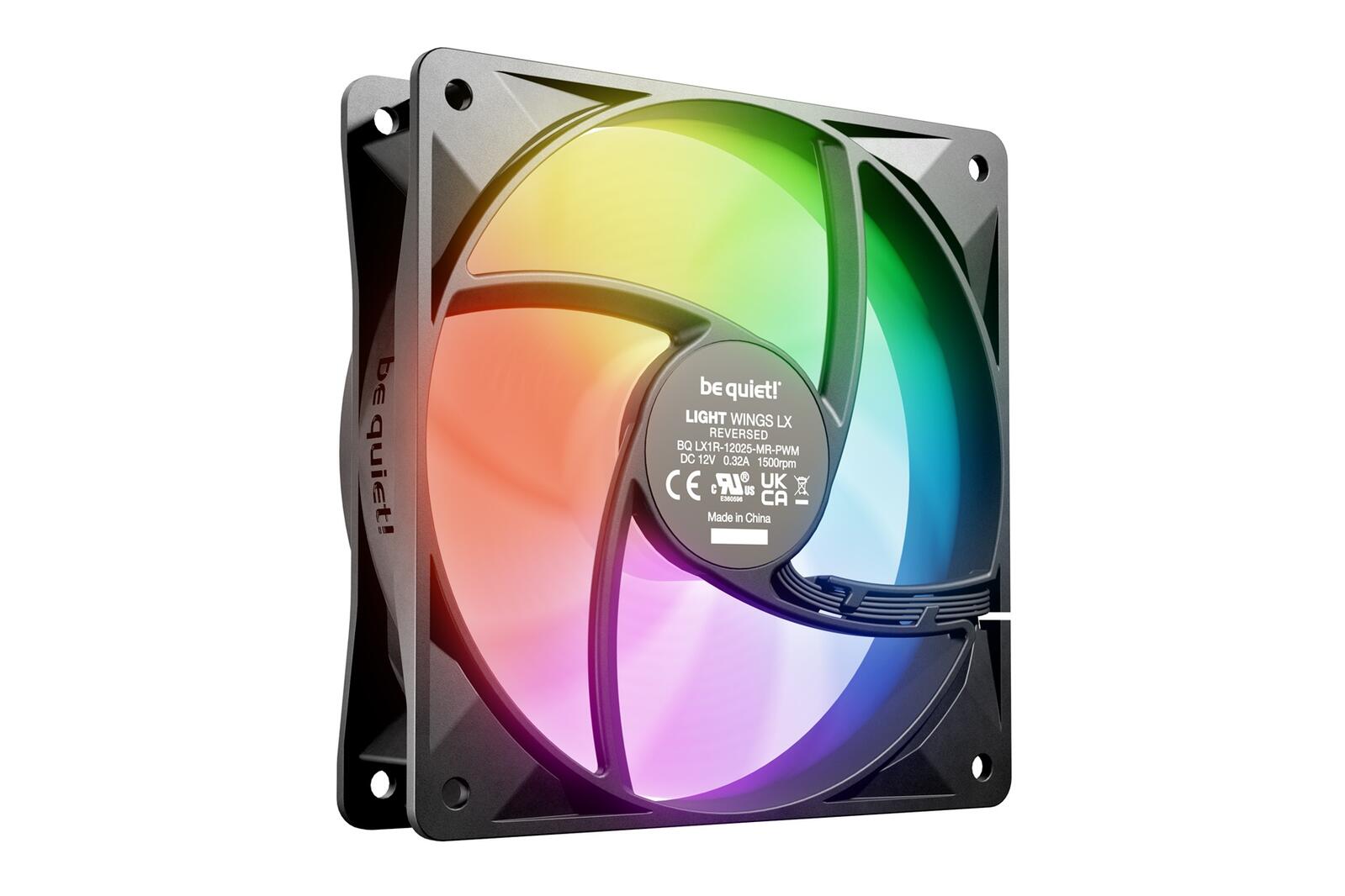 be quiet Lüfter Light Wings LX Reverse 120mm PWM schwarz